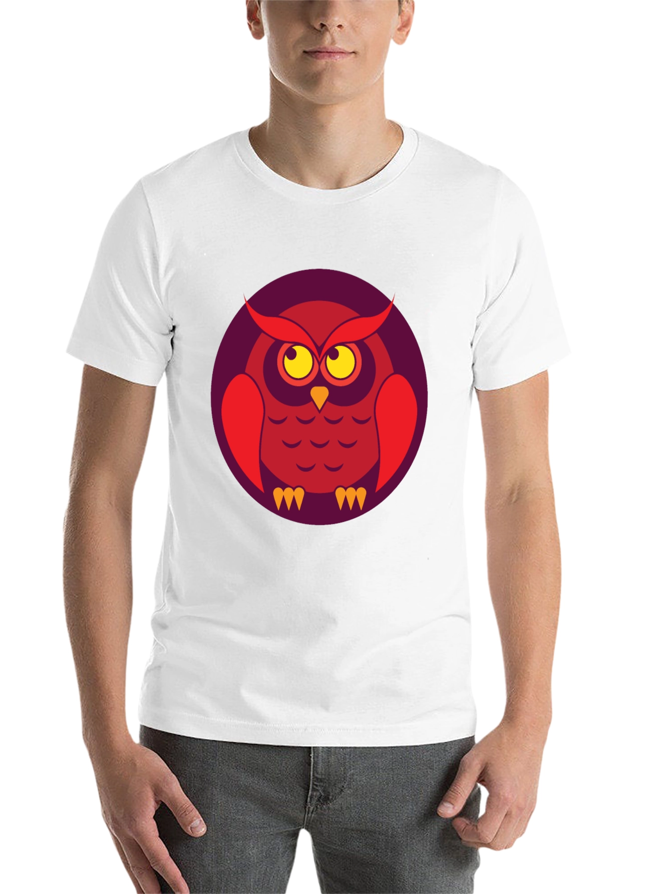 Black Cool Owl Graphic T-Shirt - Unique Design view 14