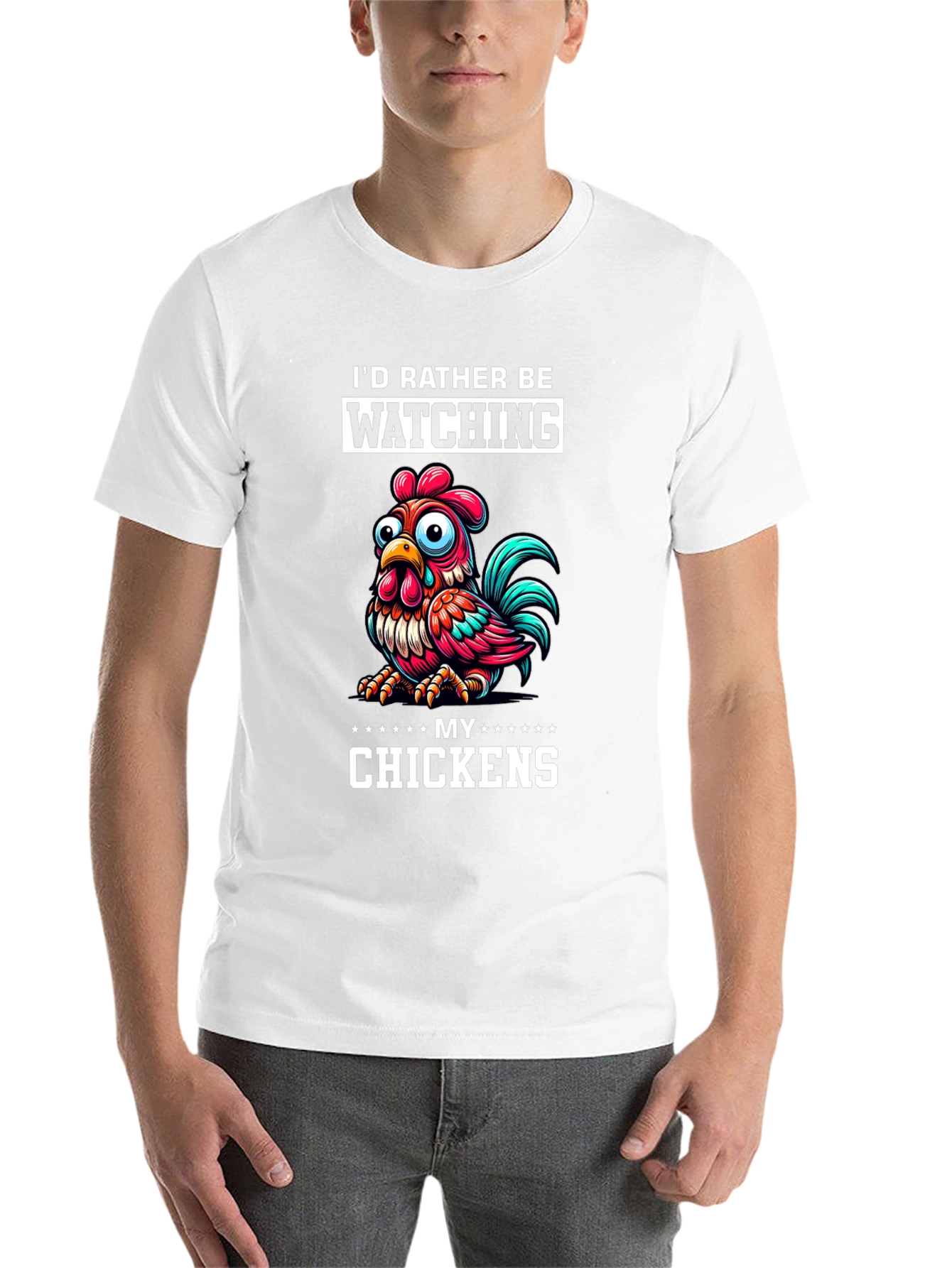 Black Funny Chicken Lover T-Shirt view 14