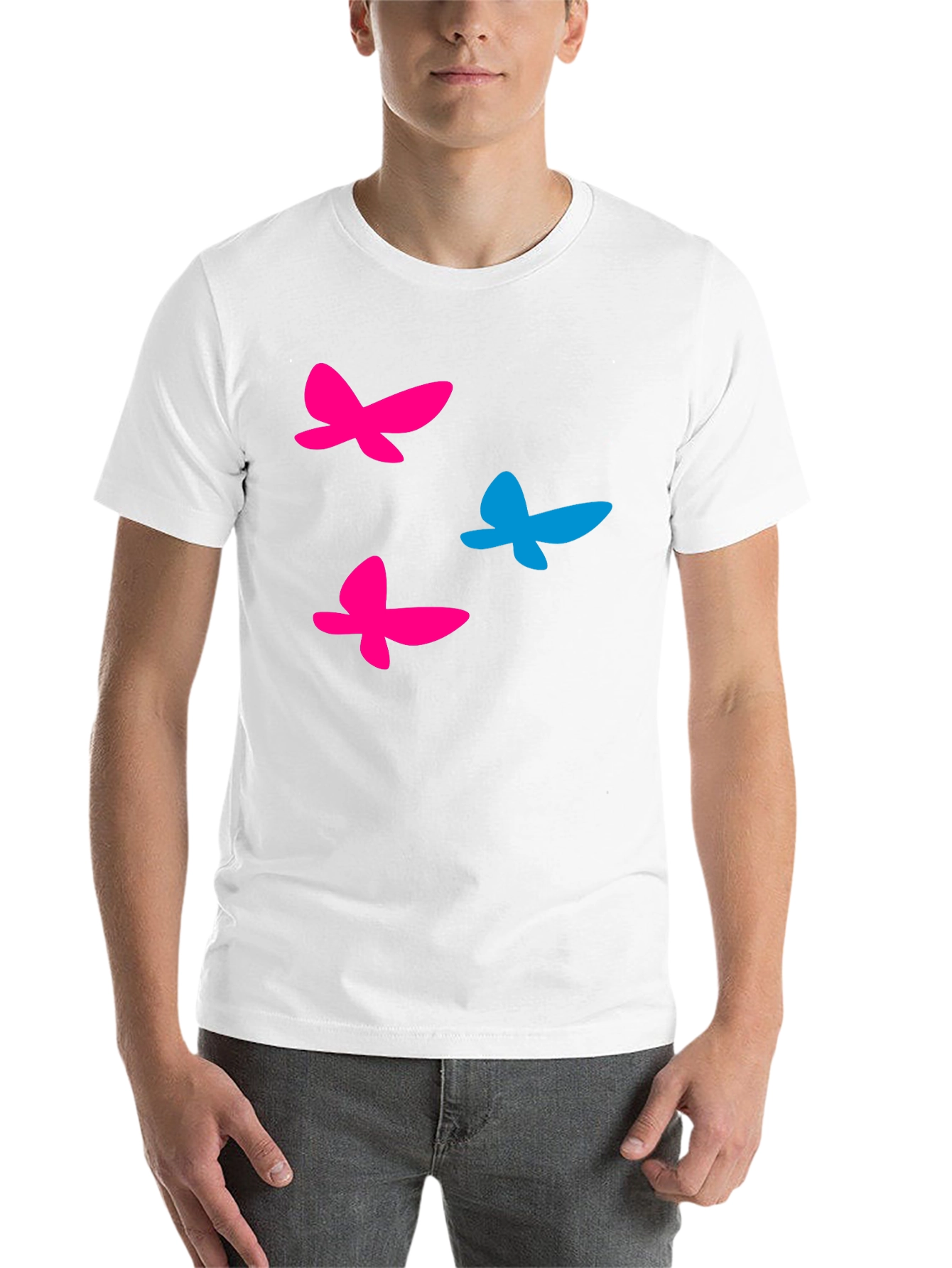 Black Butterfly Graphic T-Shirt - Fun Casual Wear view 14