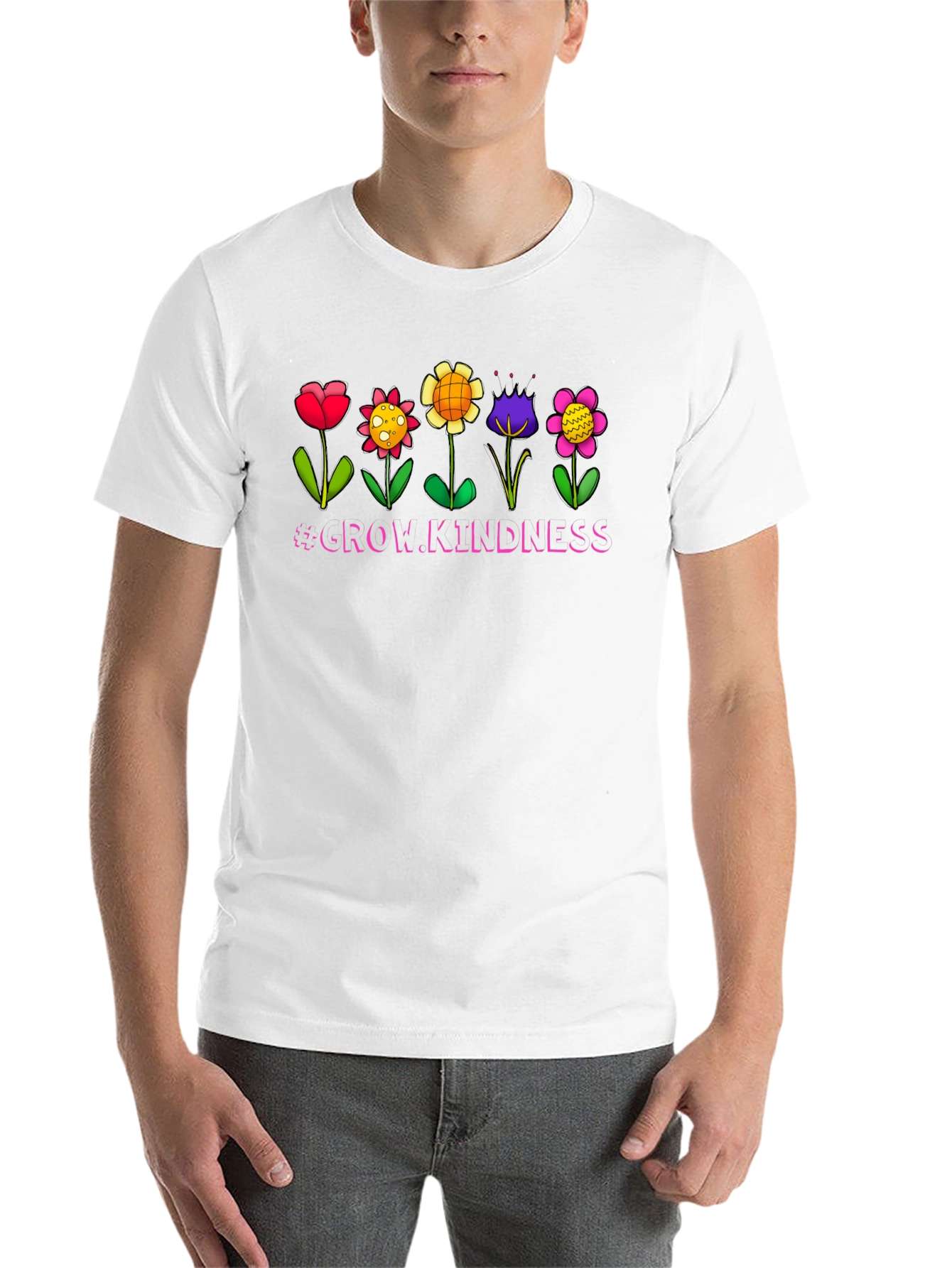 Black Grow Kindness Graphic T-Shirt view 14