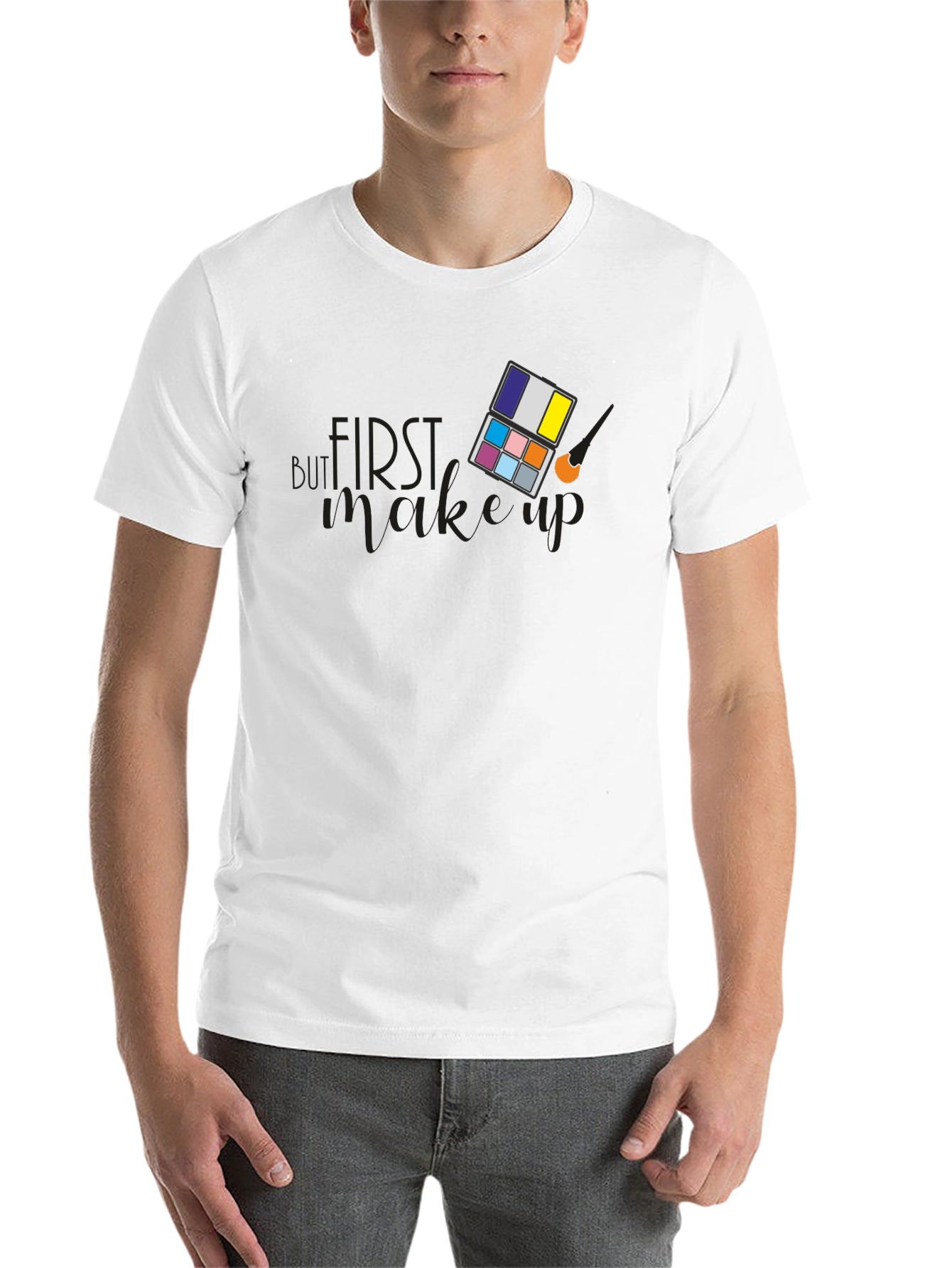 Black First Makeup Palette Graphic Tee - Unisex view 14