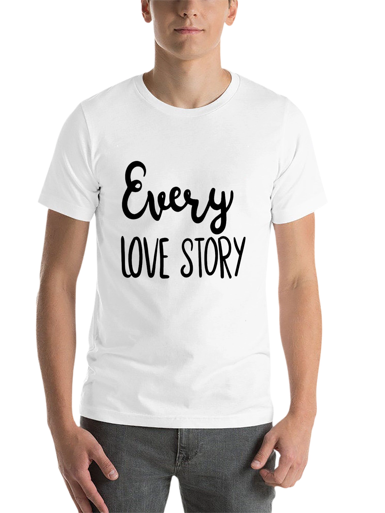 Black Every Love Story Black Graphic T-Shirt view 14