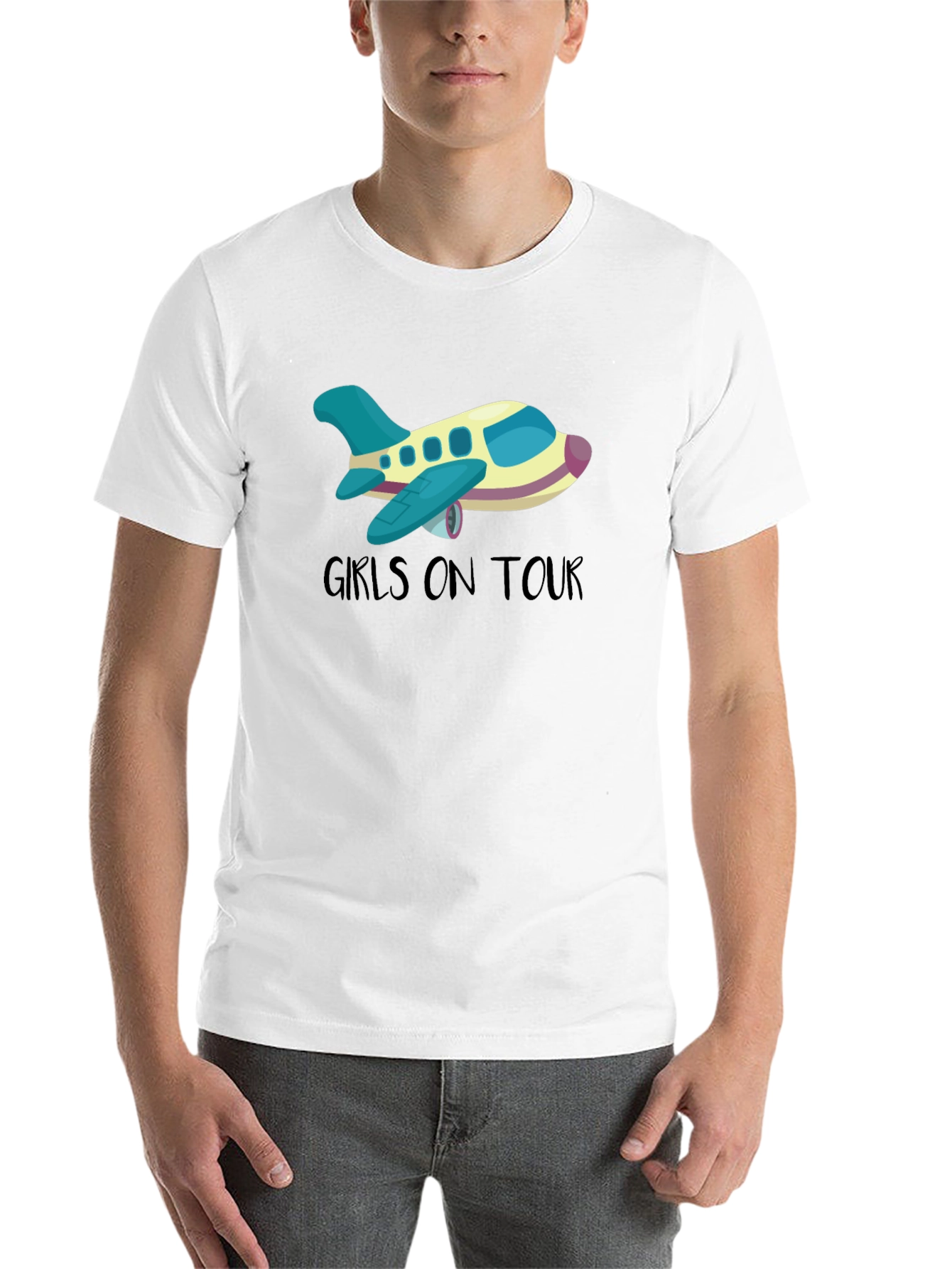 Black Girls On Tour T-Shirt - Airplane Design view 14