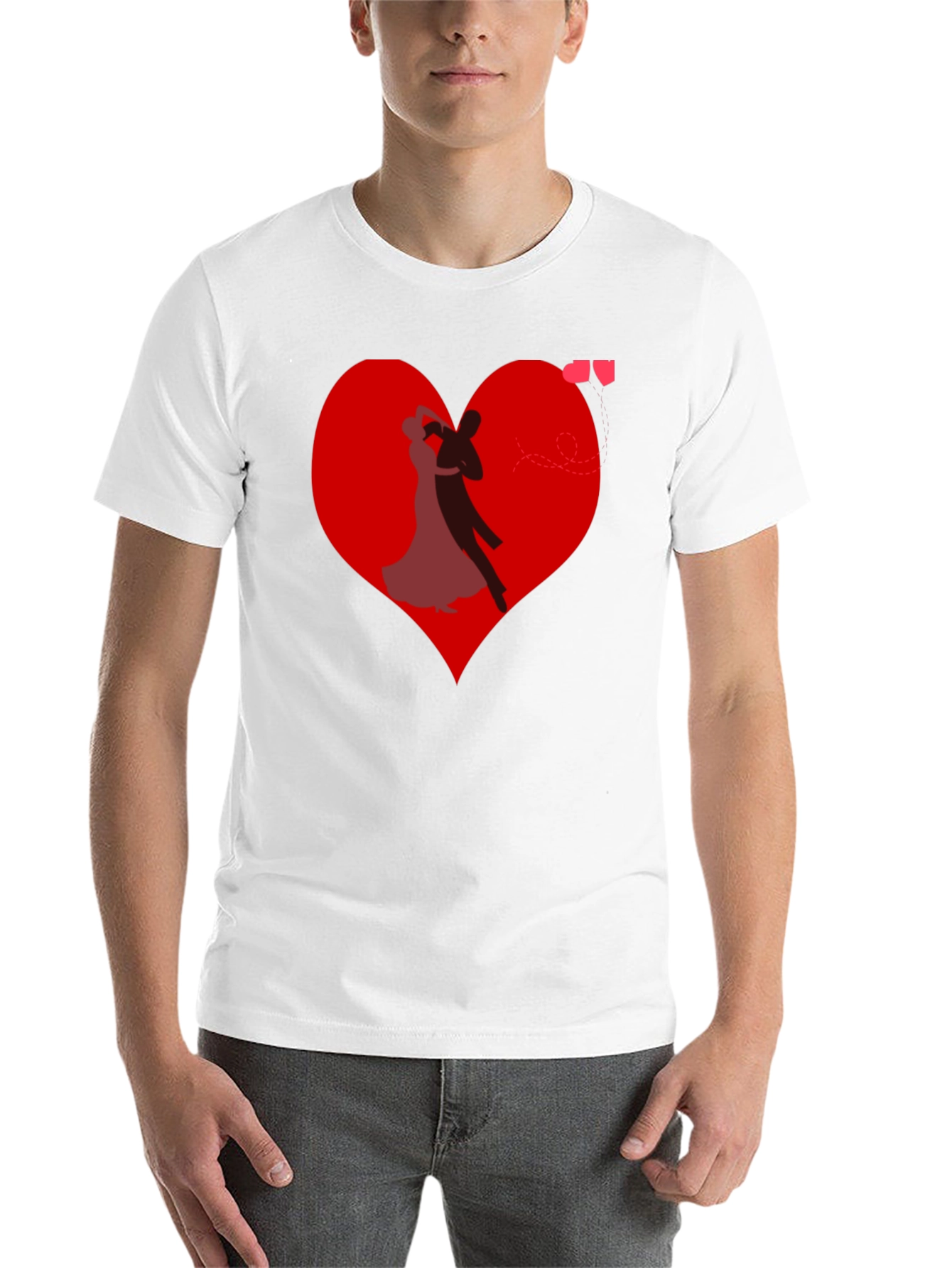 Black Romantic Dance Heart T-Shirt view 14