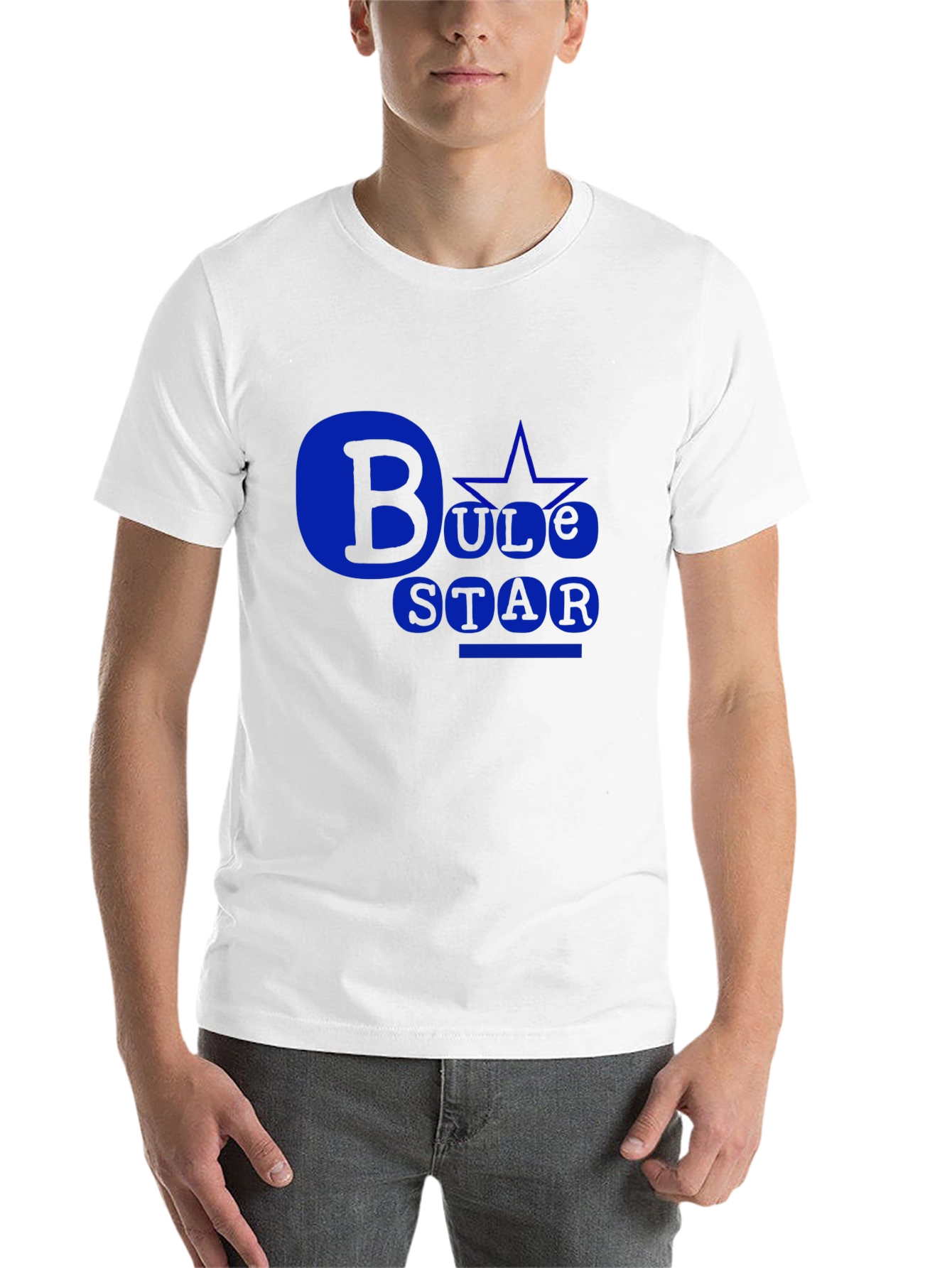 Black Bule Star Black T-Shirt: Bold Design view 14