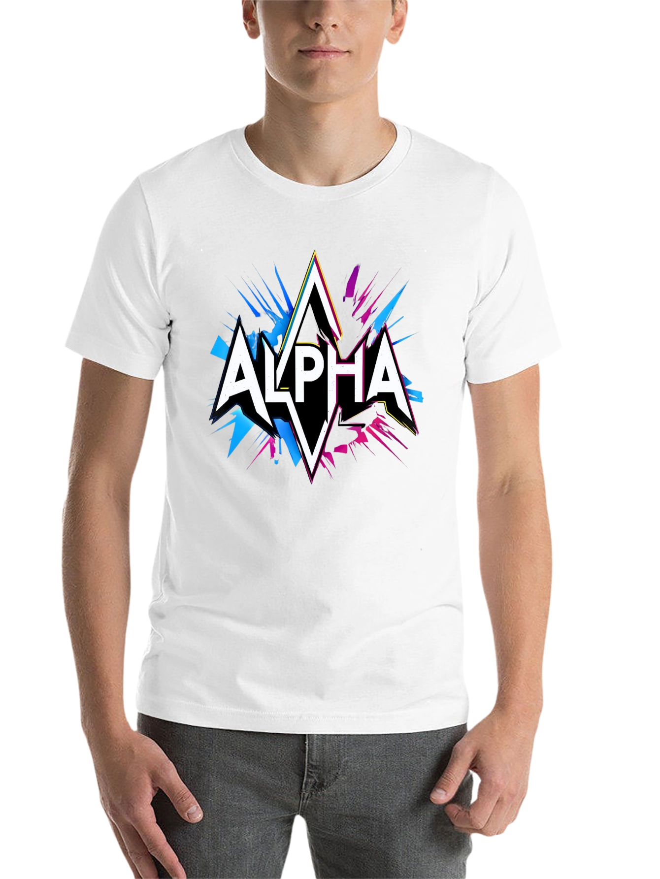 Black Alpha Graphic Tee - Black view 14