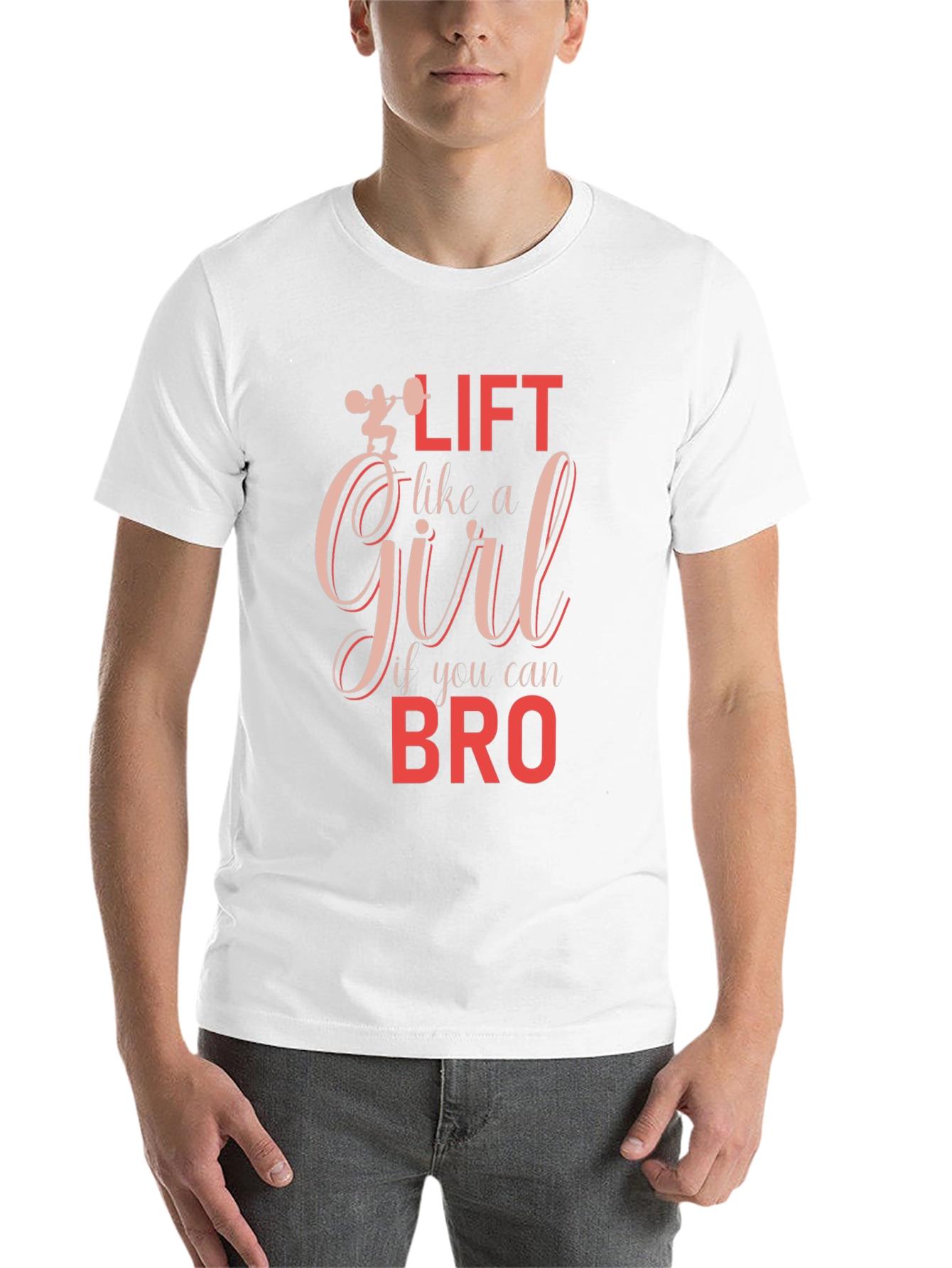 Black Lift Like a Girl T-Shirt - Funny Workout Tee view 14