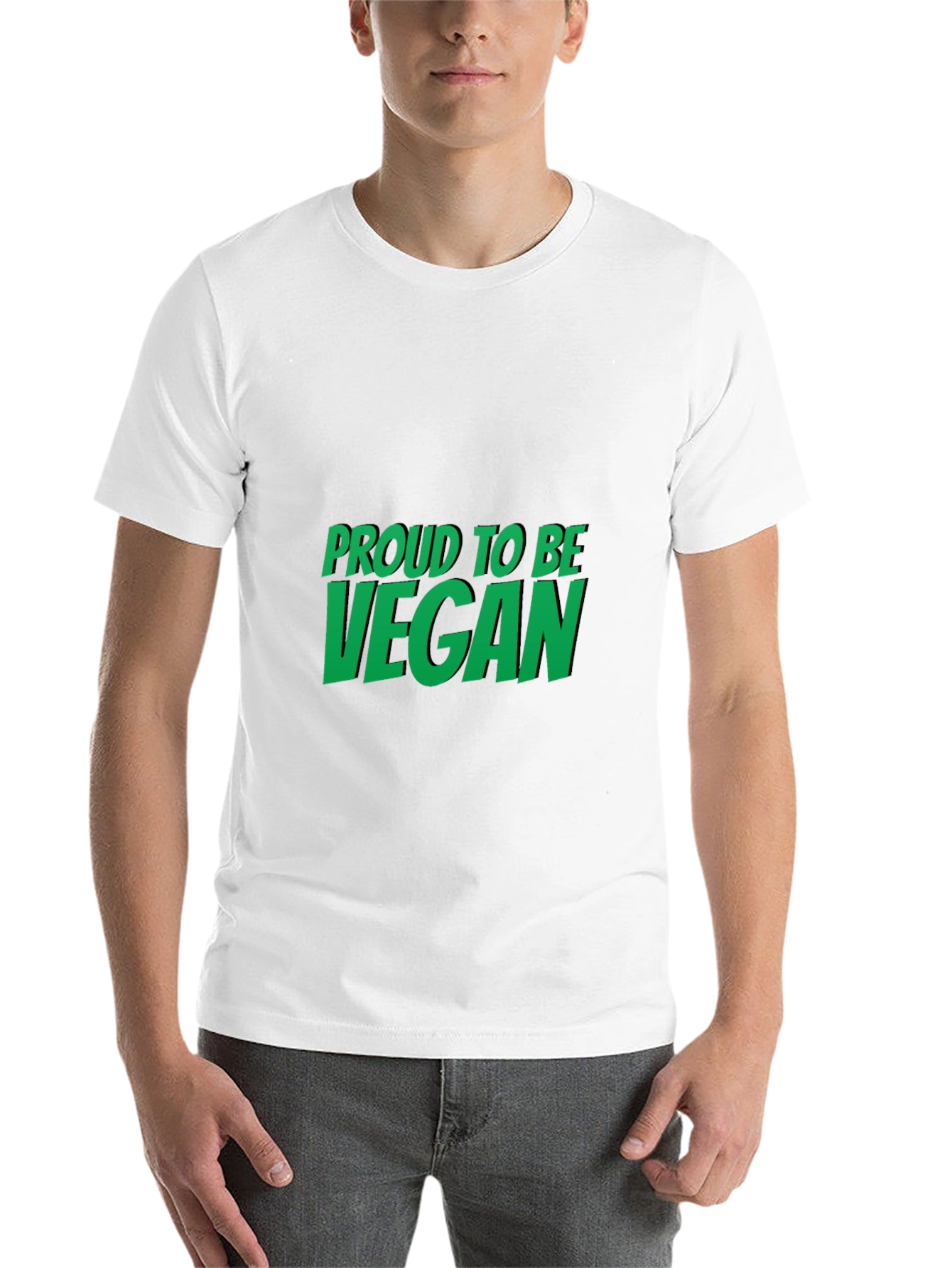 Black Proud to be Vegan Black T-Shirt view 14