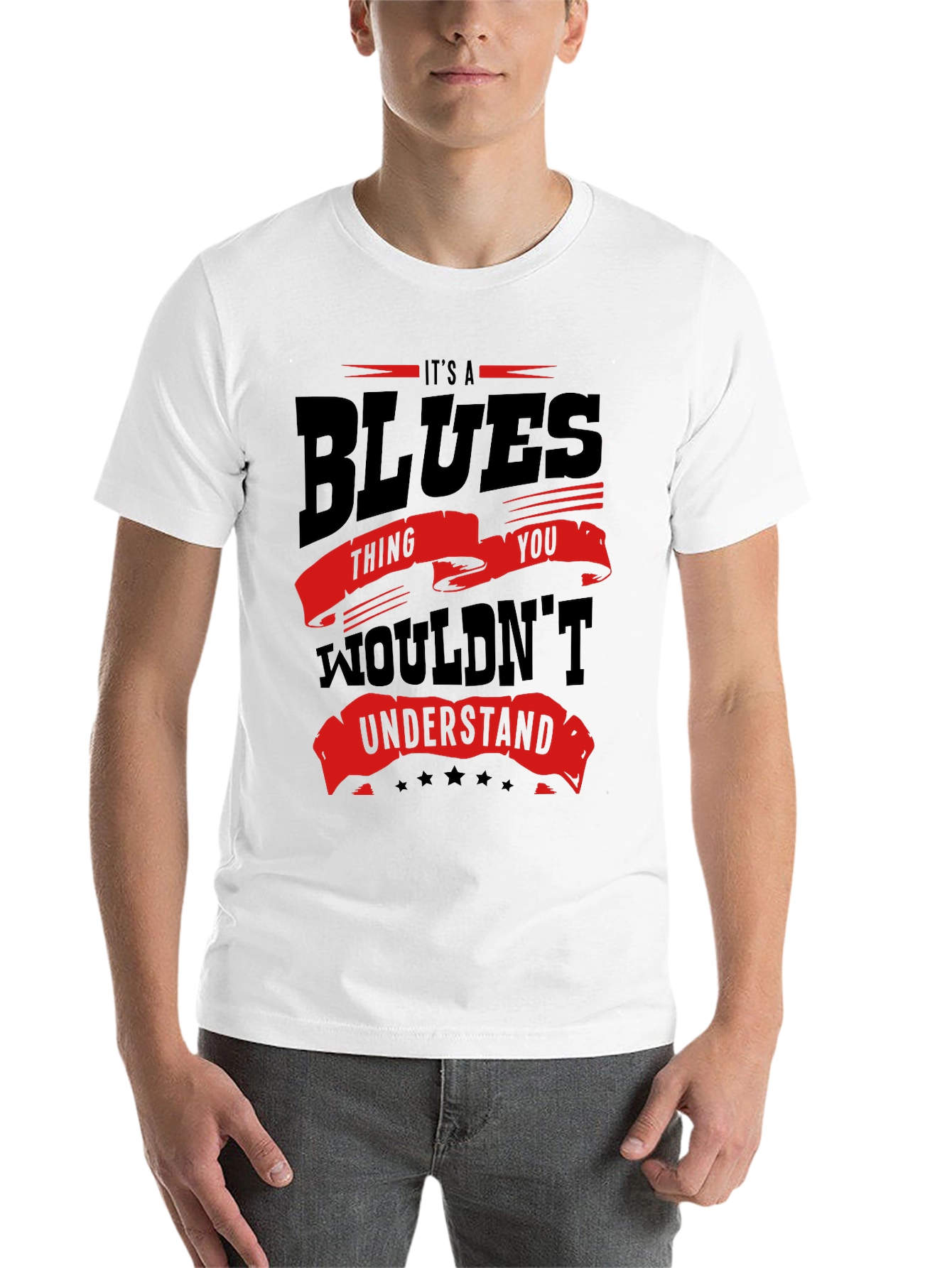 Black Blues Thing T-Shirt - Music Lover Tee view 14