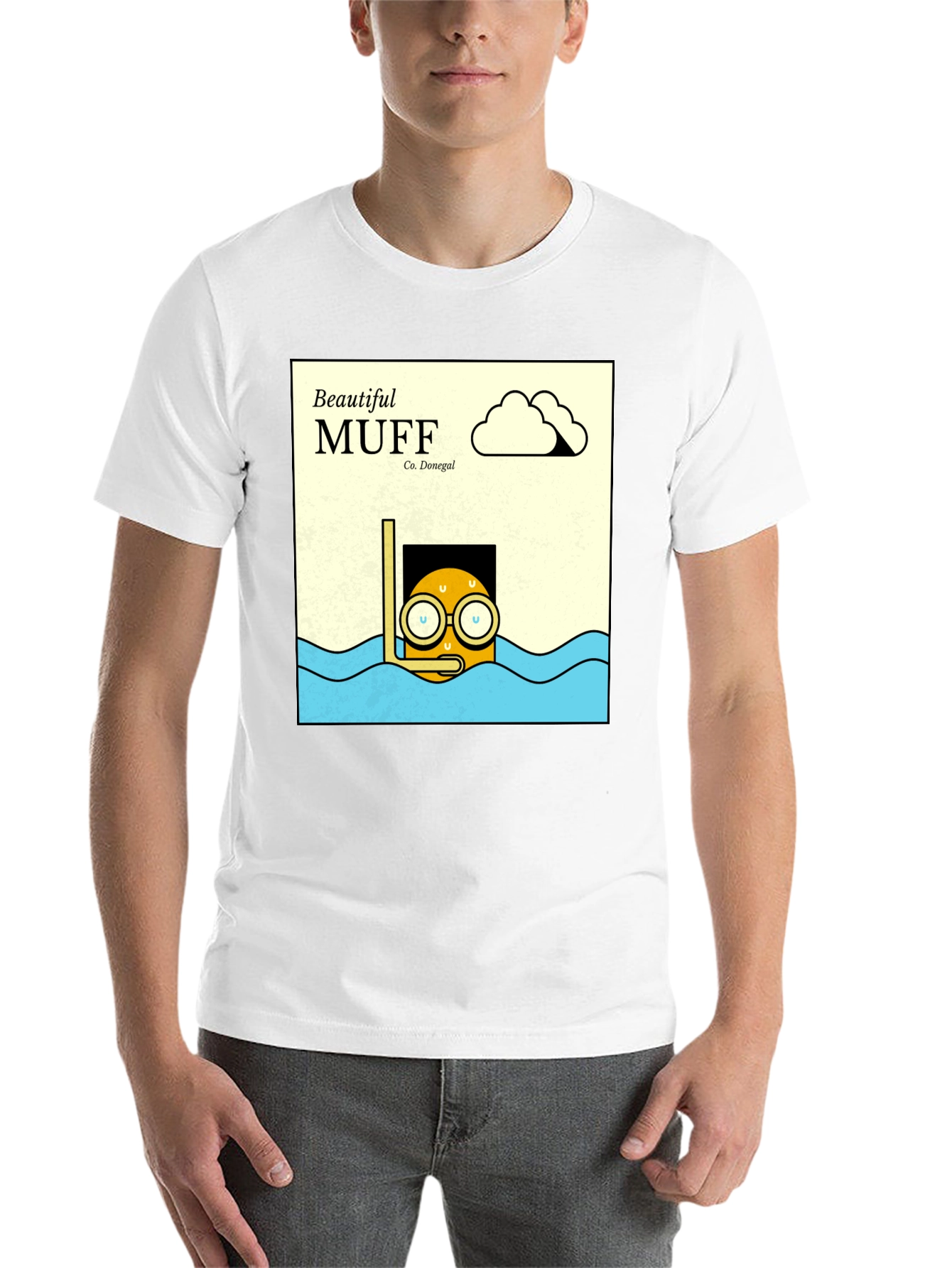 Black Beautiful Muff Diving T-Shirt view 14