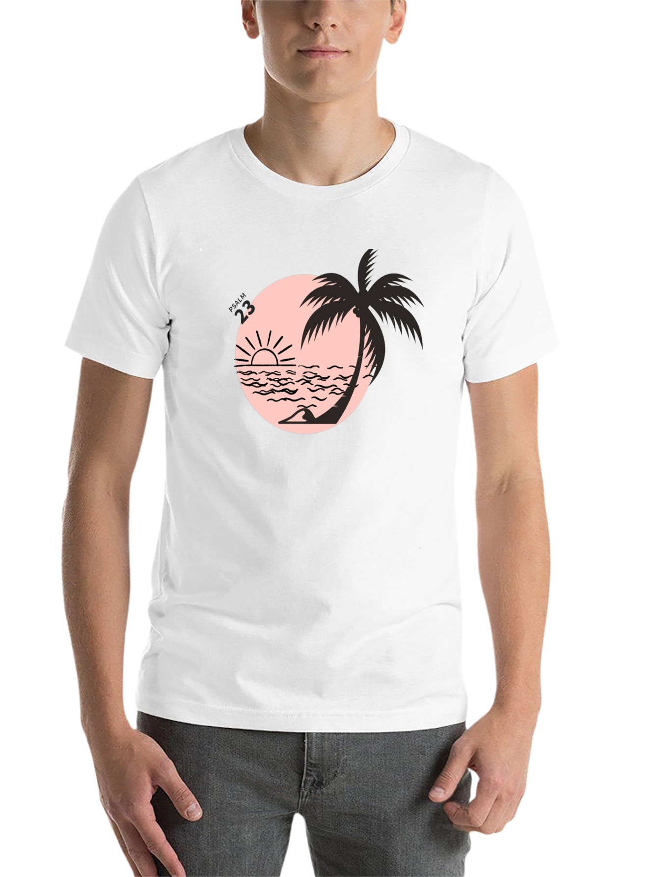 Black Black Beach Palm Graphic Tee view 14