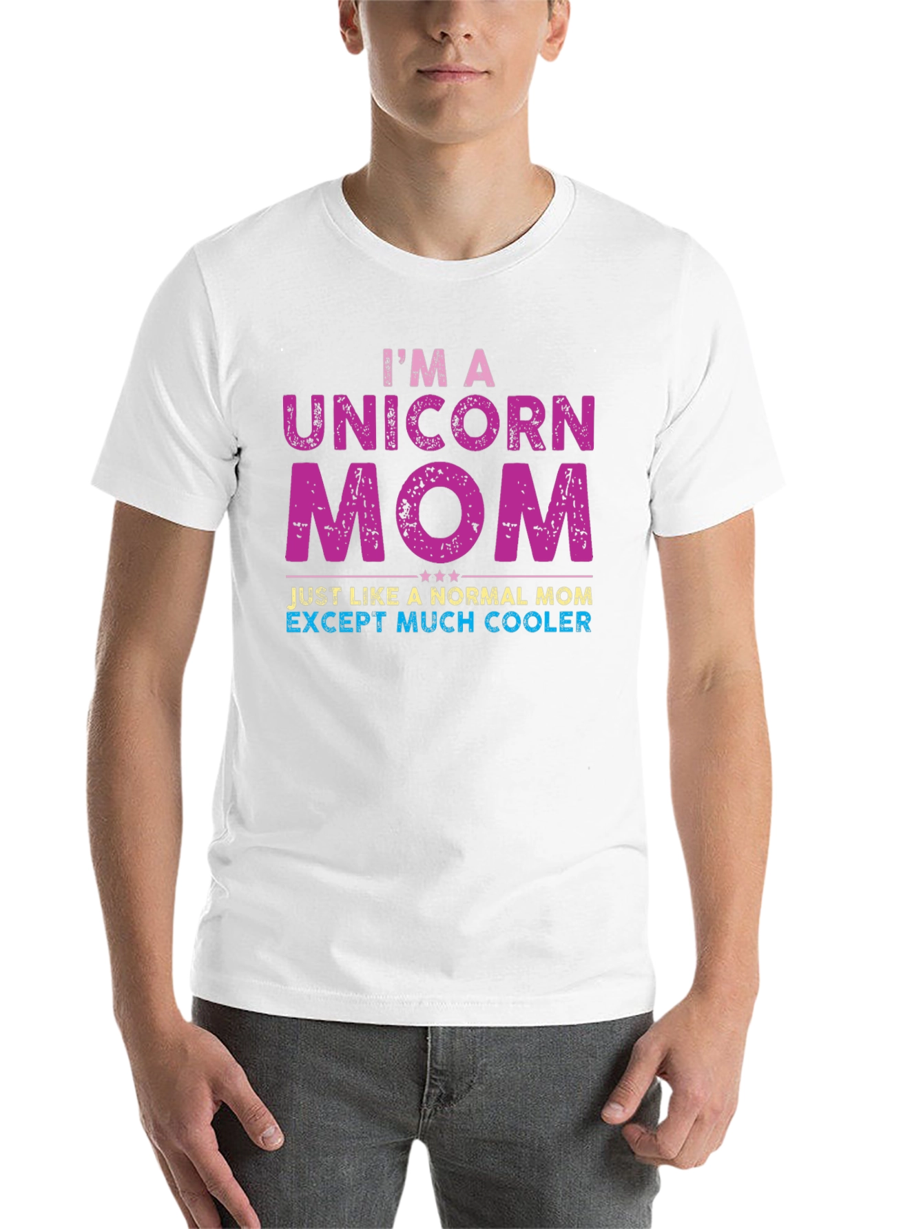 Black Unicorn Mom T-Shirt - Much Cooler Than Normal! view 14
