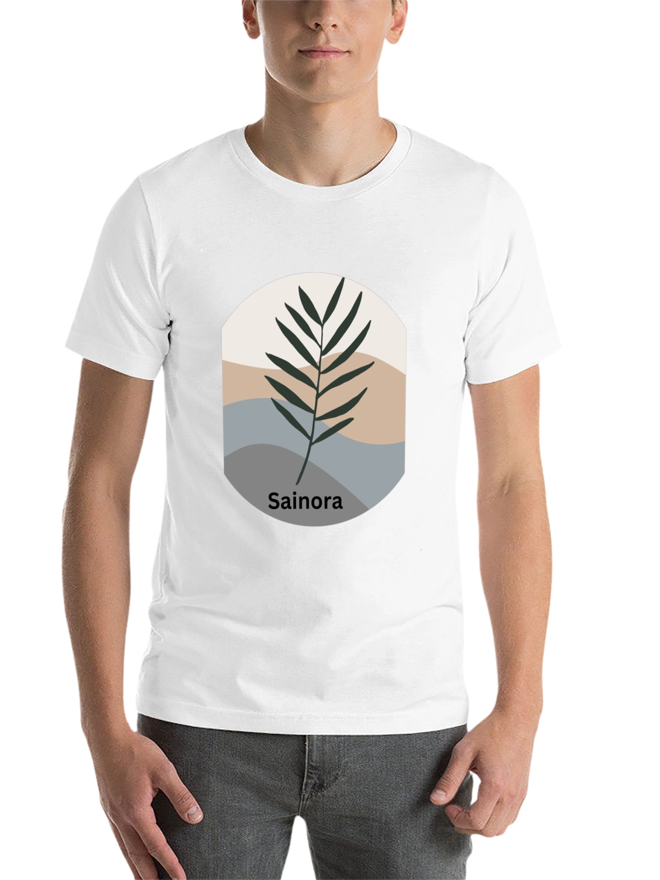 Black Botanical Print Black T-Shirt - Sainora view 14
