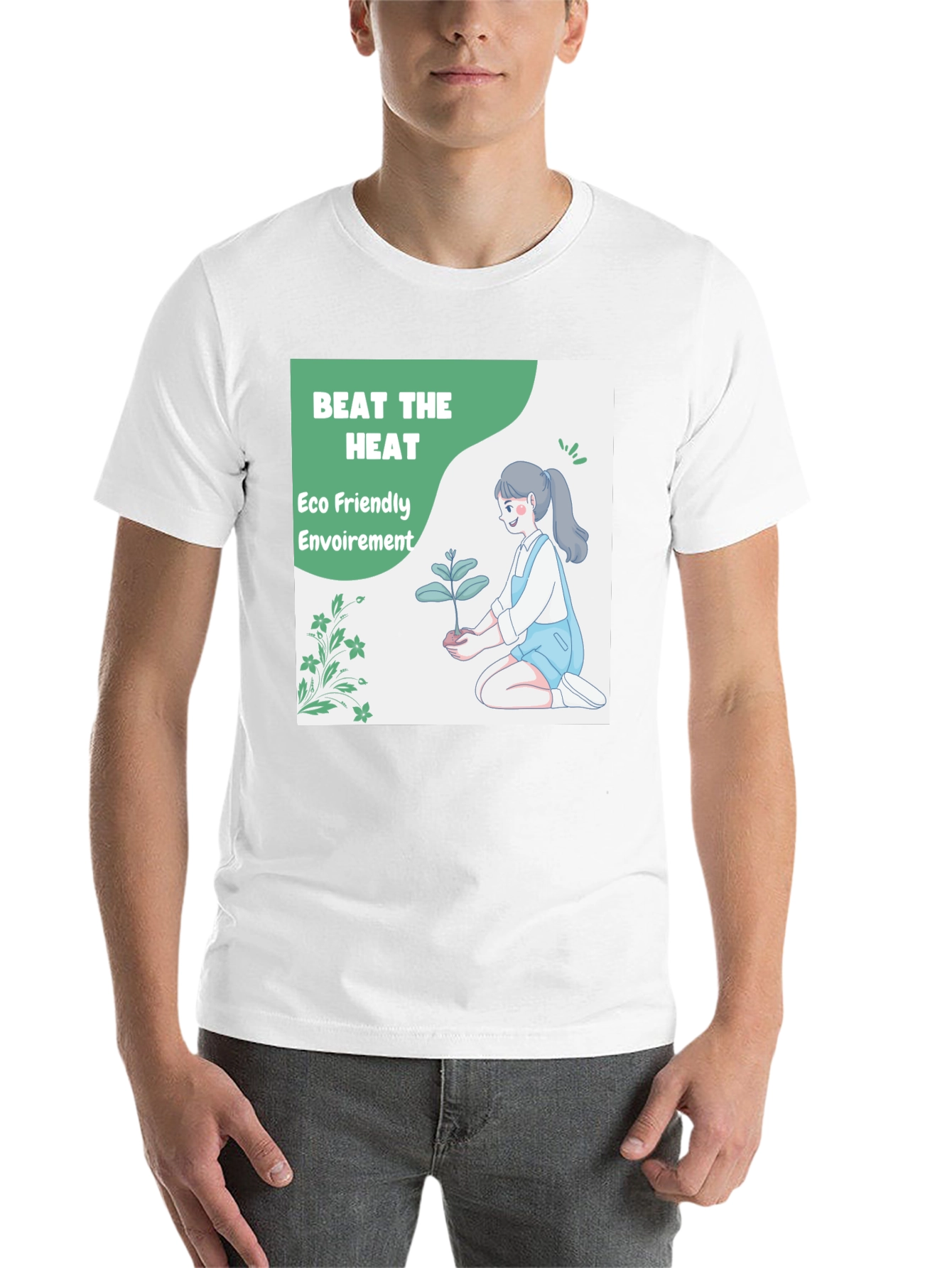 Black Eco Friendly T-Shirt - Beat the Heat view 14