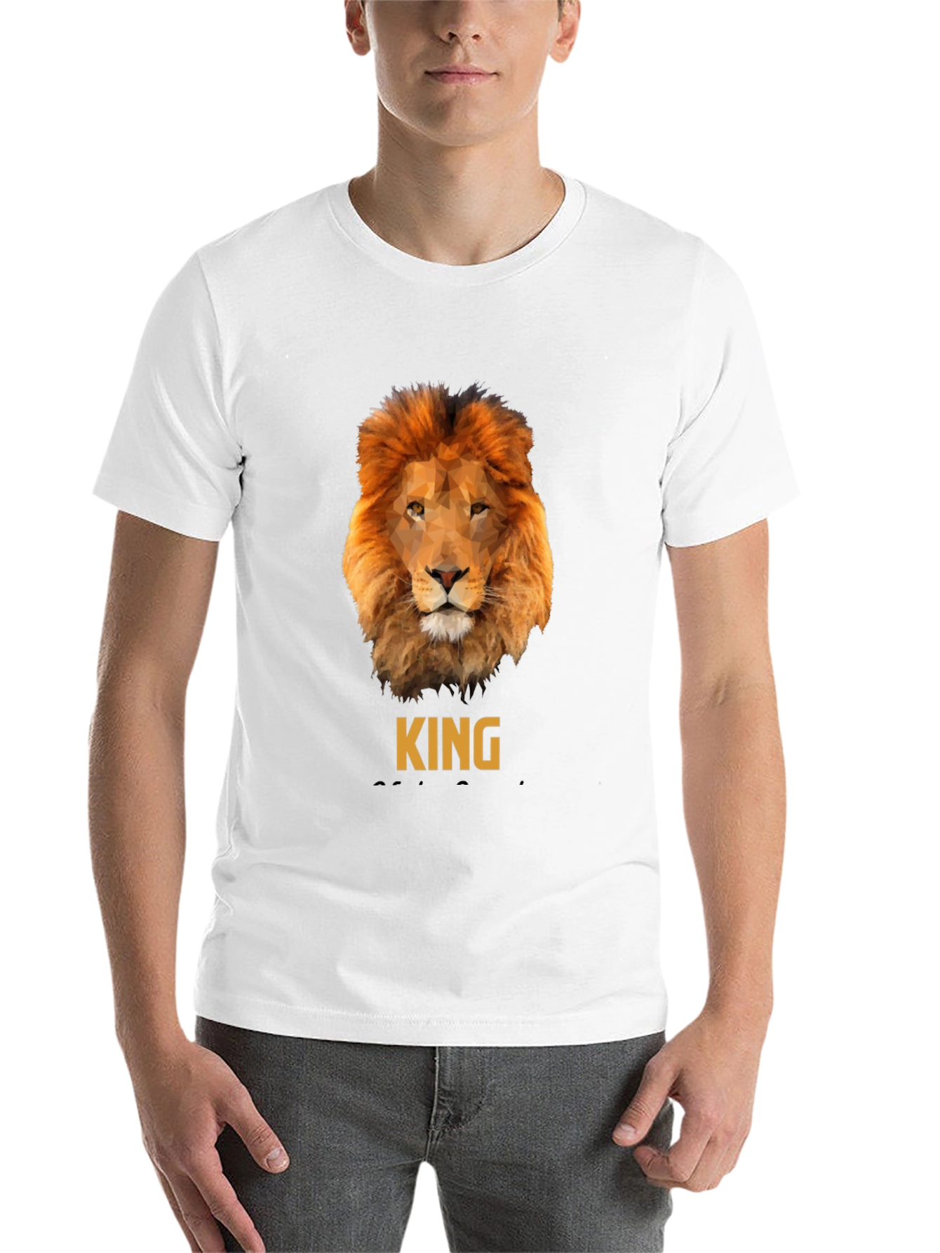 Black Lion King Graphic T-Shirt - Premium Cotton Tee view 14
