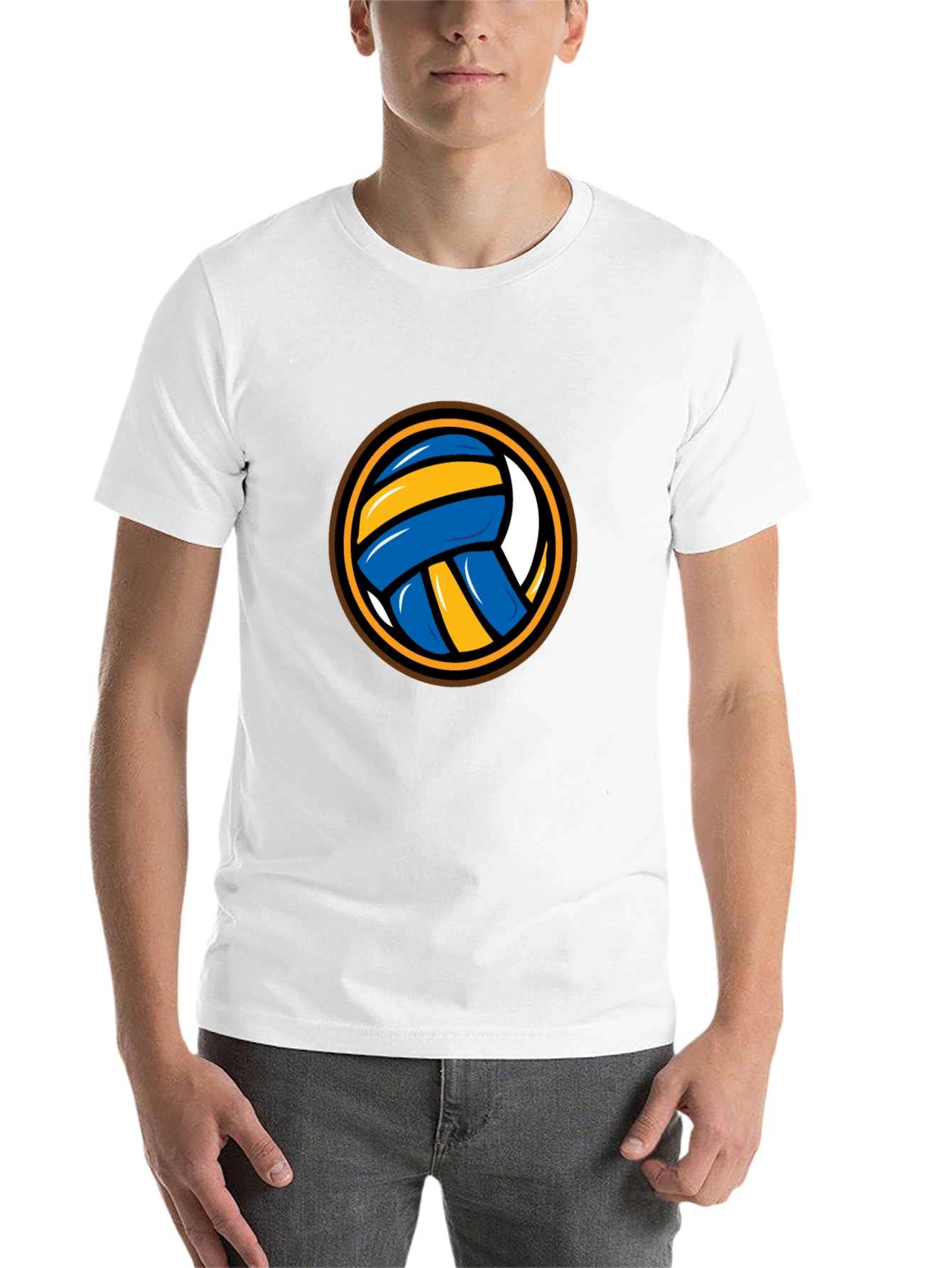 Volleyball Graphic Tee - Sporty Black T-Shirt - 14