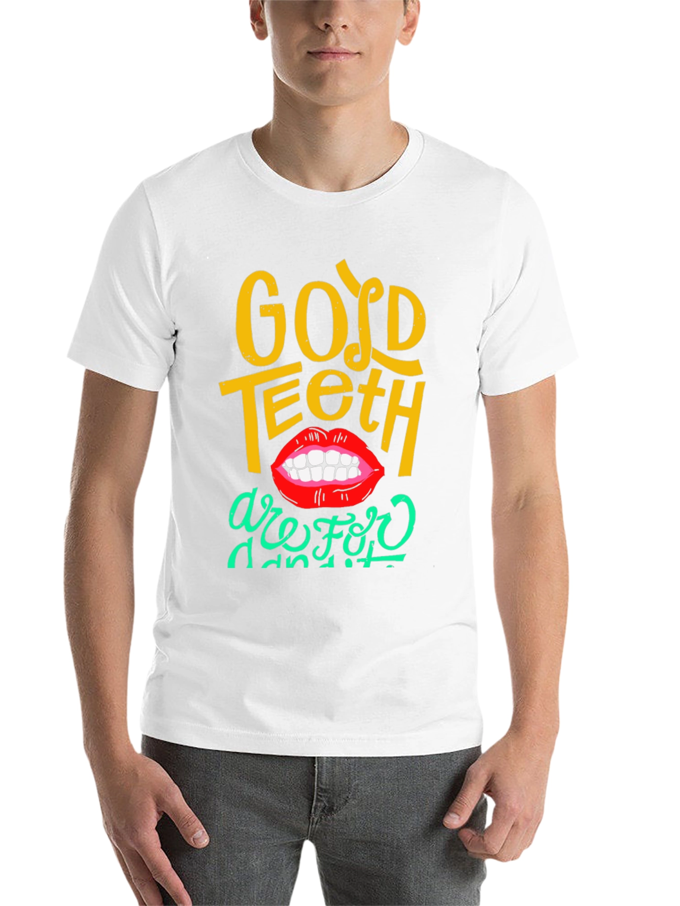 Black Good Teeth T-Shirt - Fun Dental Humor Tee view 14