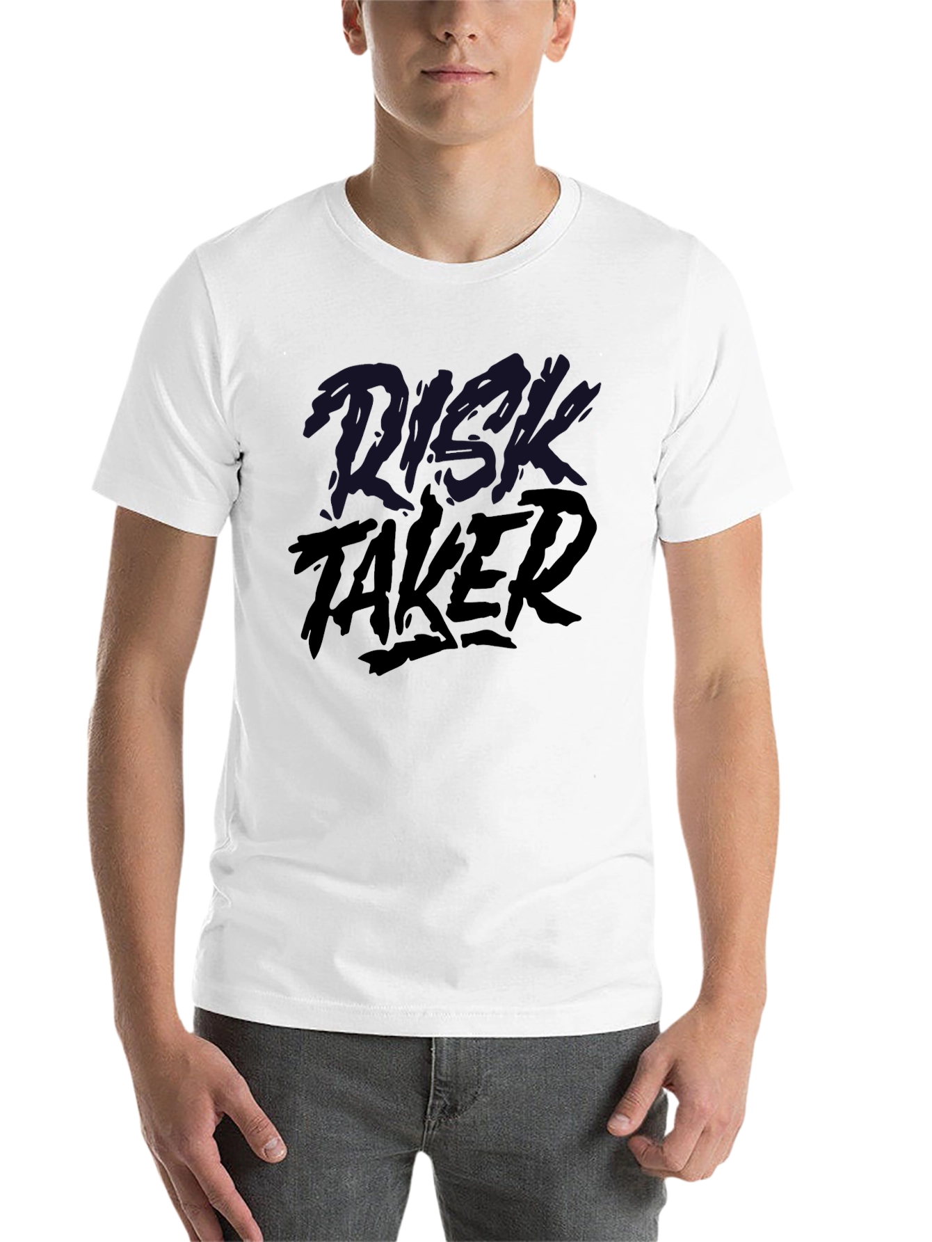 Black Risk Taker Black Graphic Tee view 14