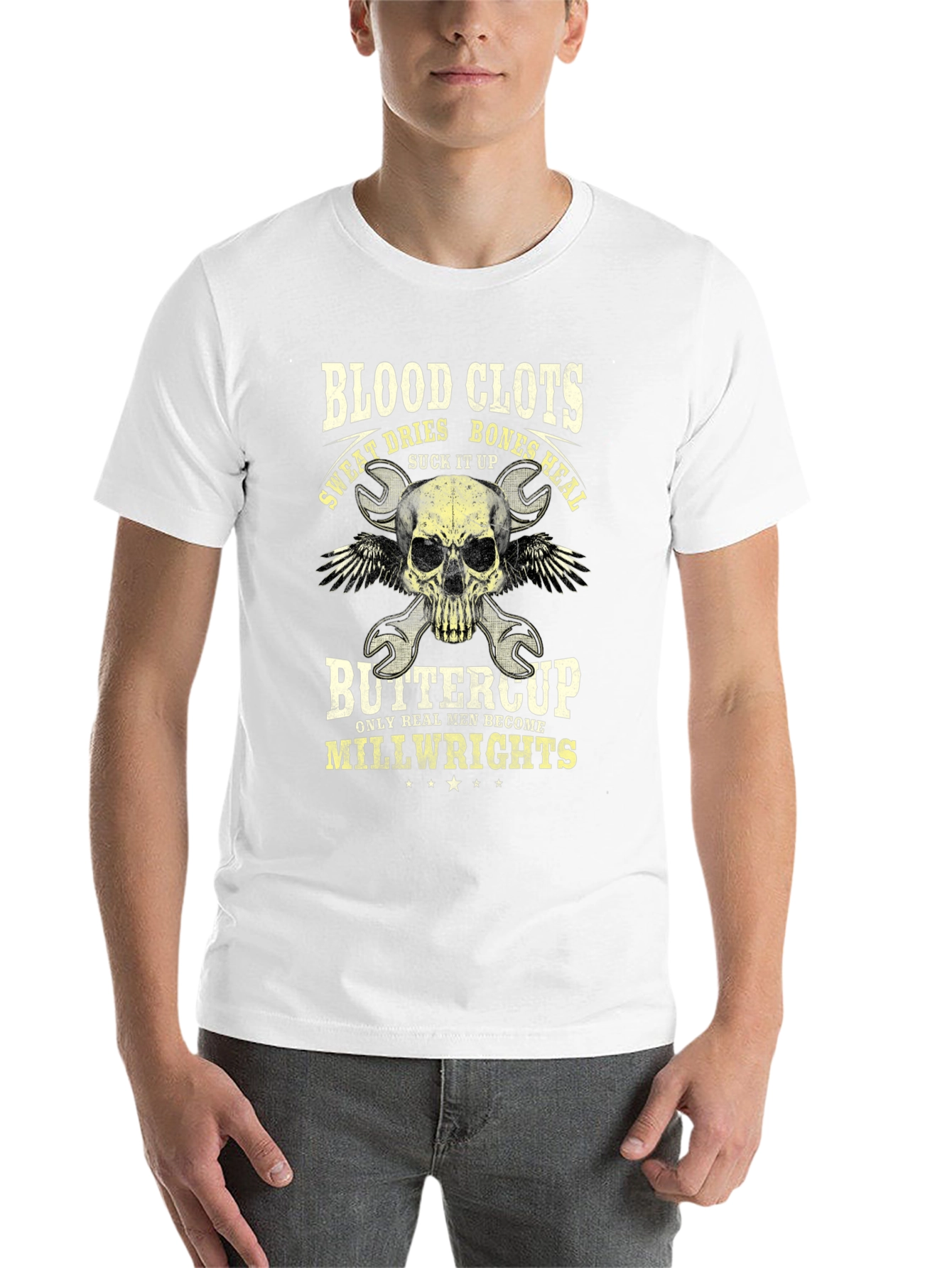 Blood Clots Bones Heal Millwright T-Shirt - 14