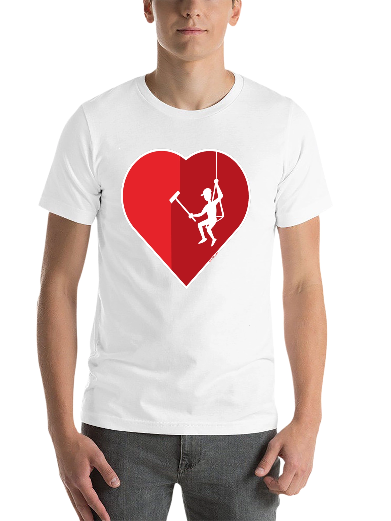 Black Heart Window Washer Graphic Tee view 14
