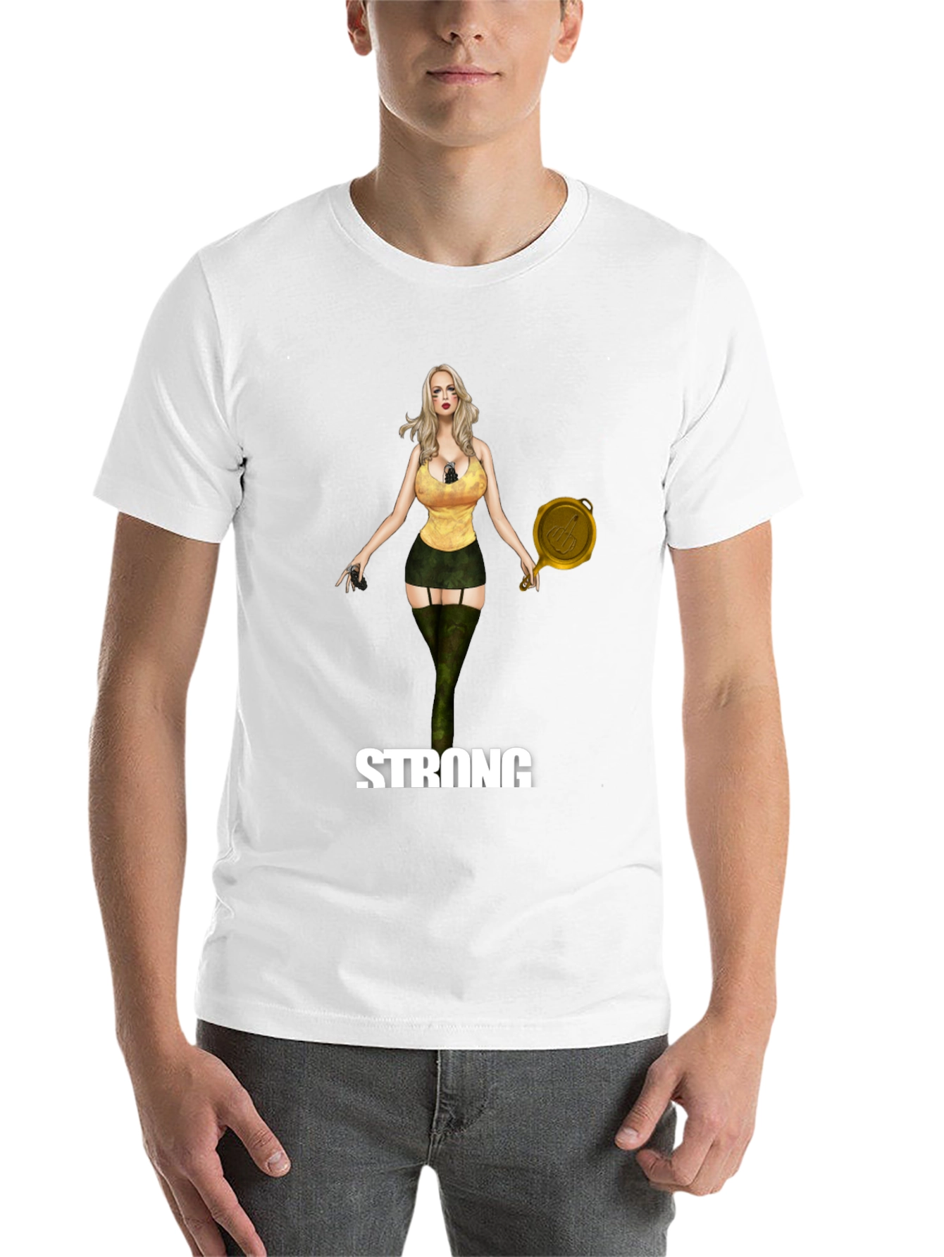 Black Strong Woman Graphic Black T-Shirt view 14