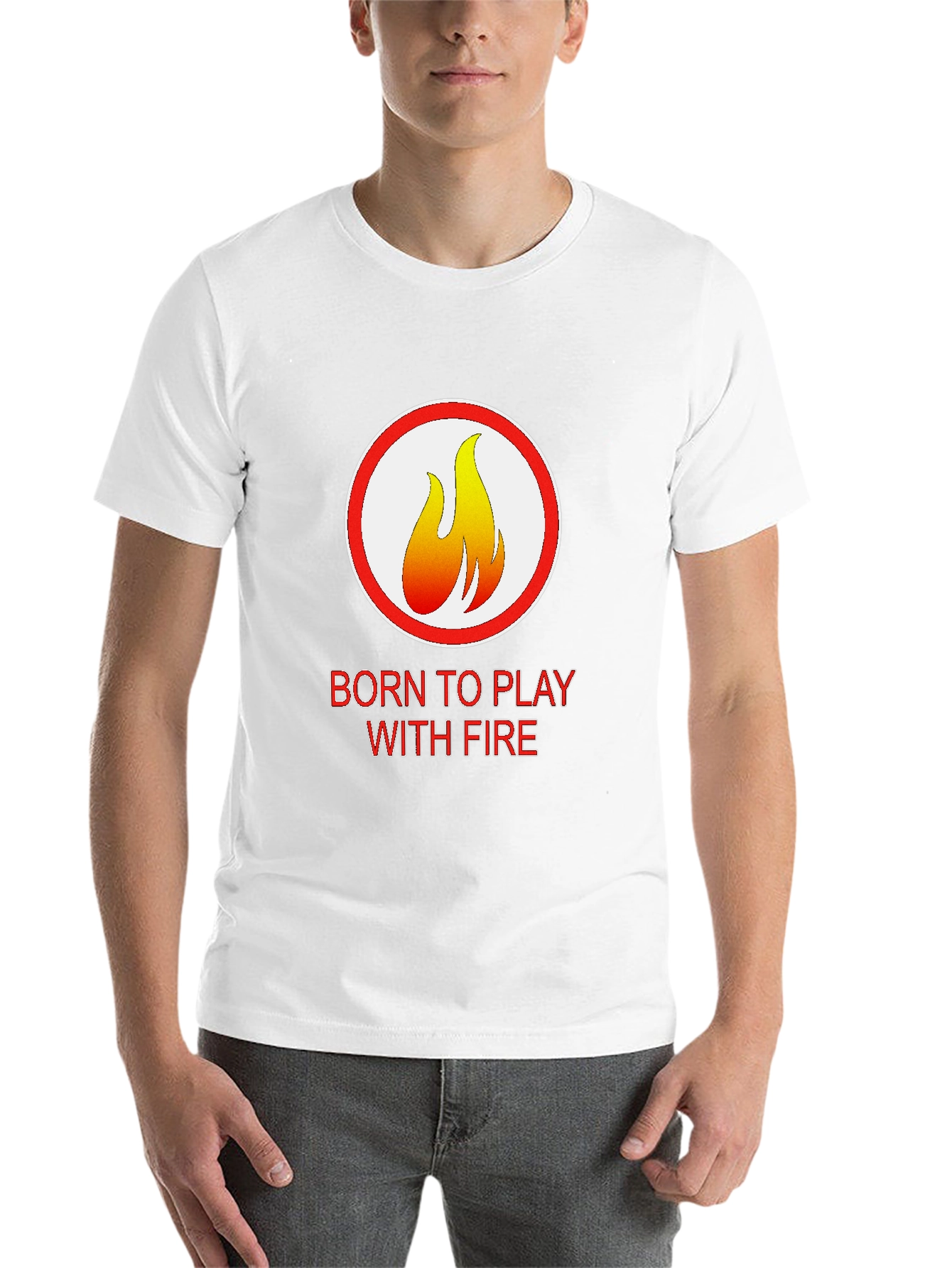 Black Born to Play With Fire Graphic Tee view 14