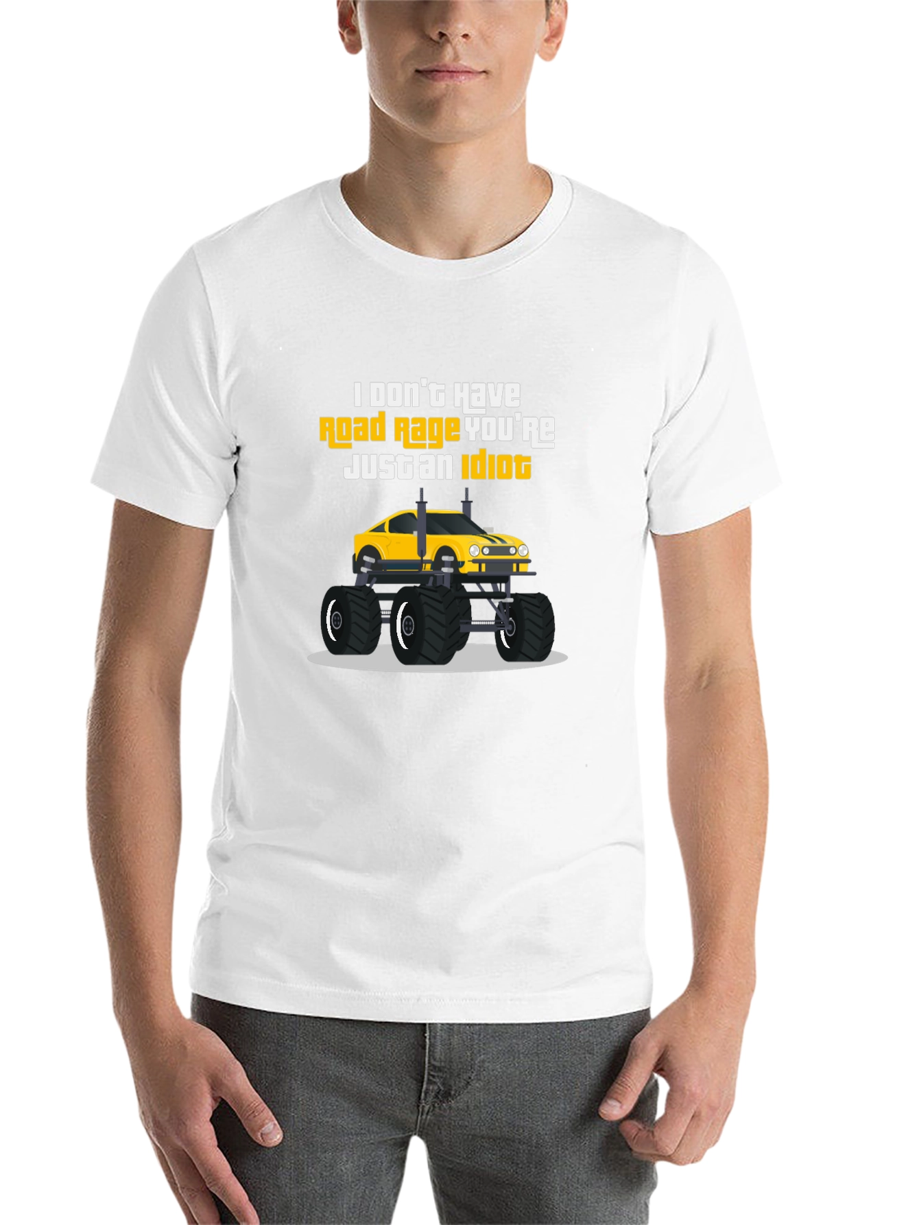 Black Road Rage Monster Truck T-Shirt view 14
