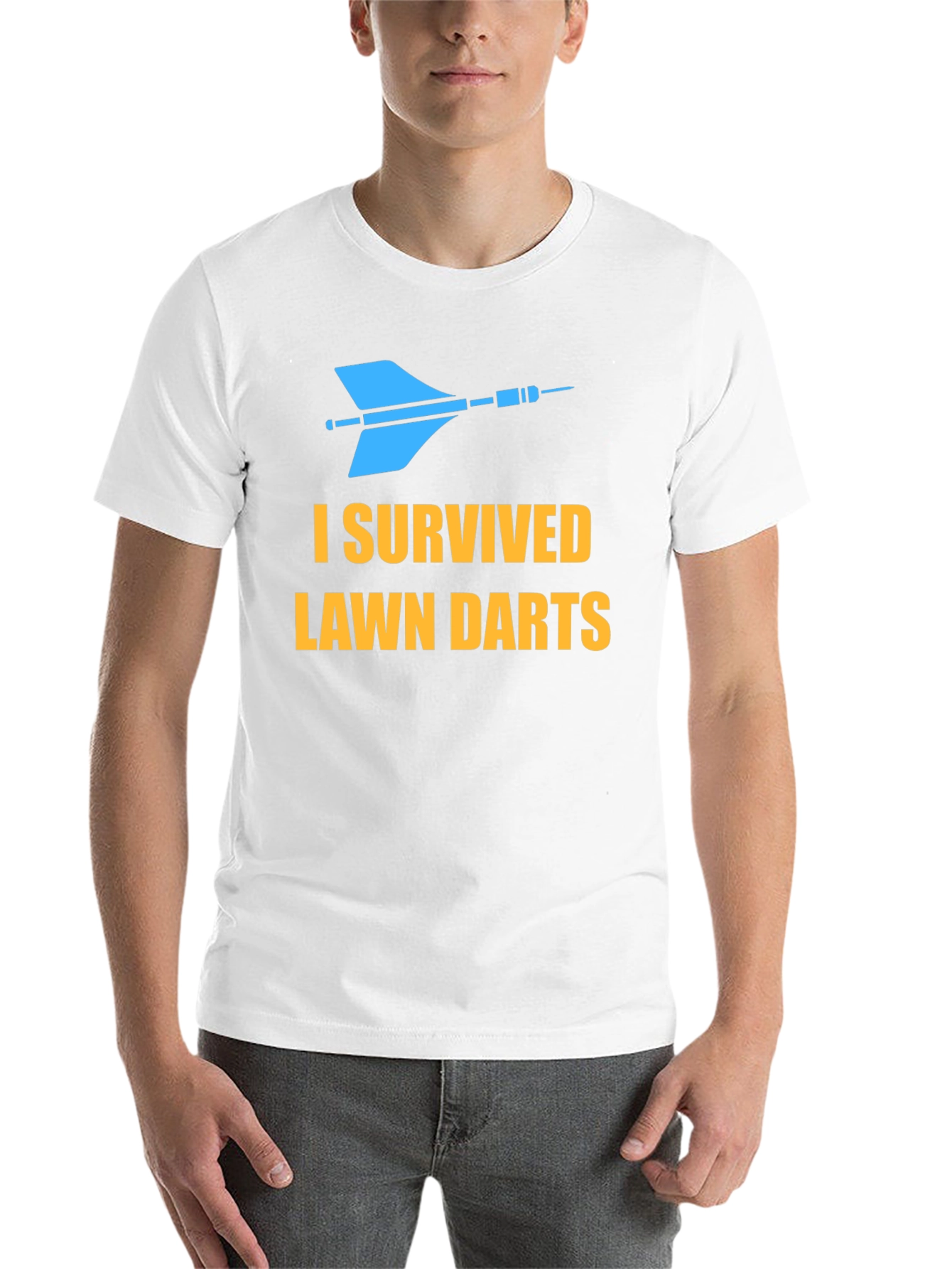 Black I Survived Lawn Darts Graphic Tee view 14