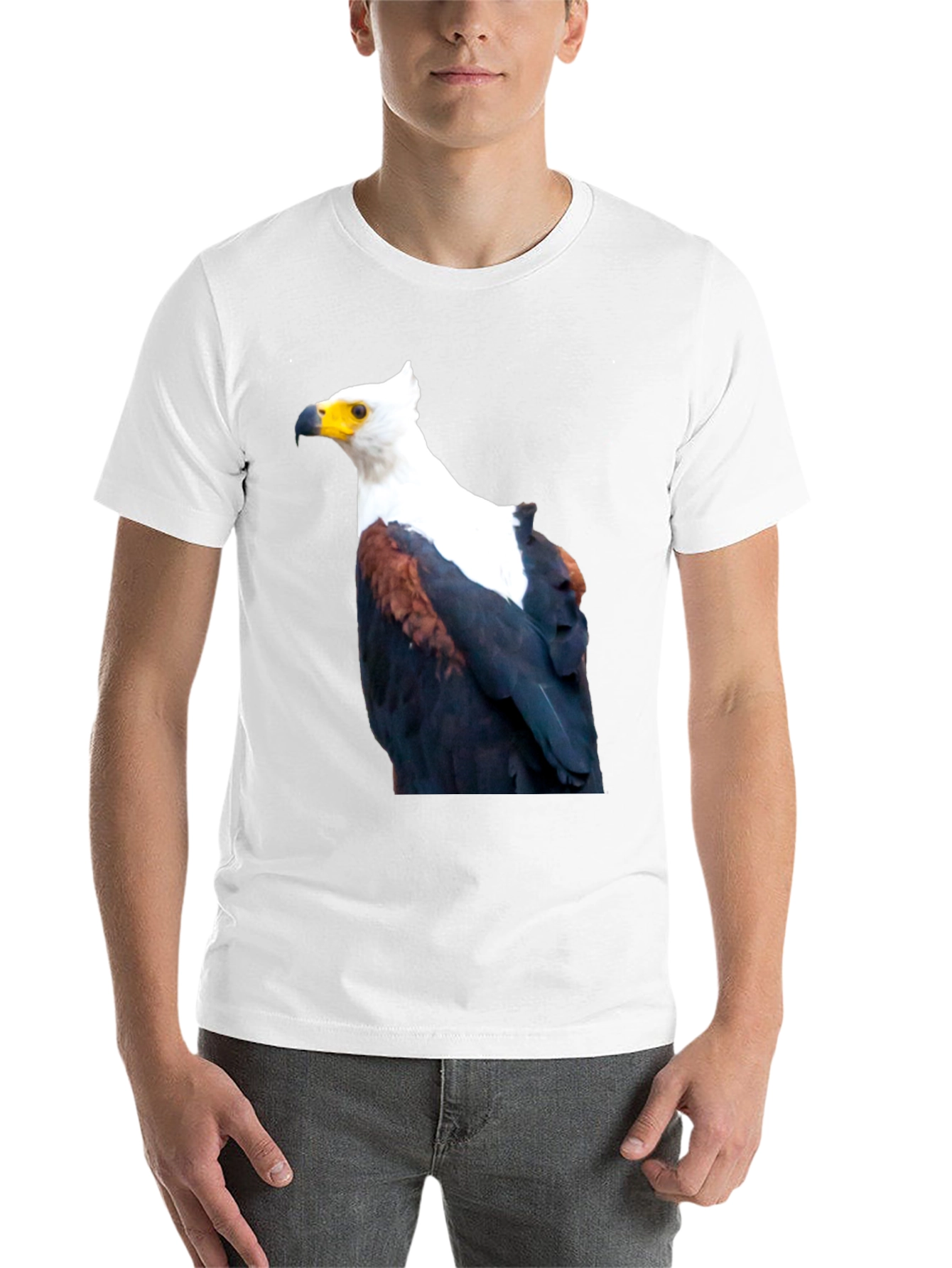 Black Eagle Graphic Tee - Cool Bird Print view 14