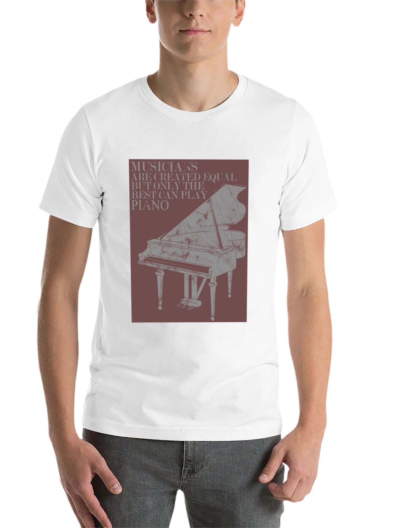 Black Musician Piano Graphic Tee - Unisex view 14