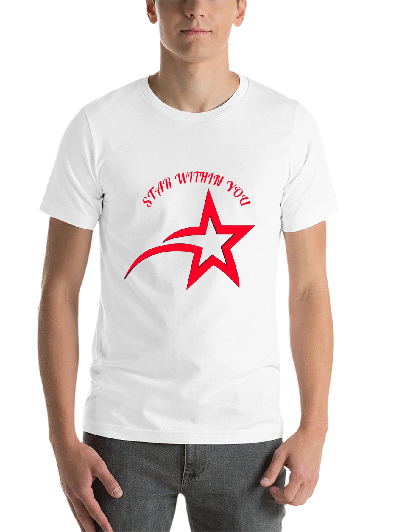 Black Star Within You Graphic Black T-Shirt view 14