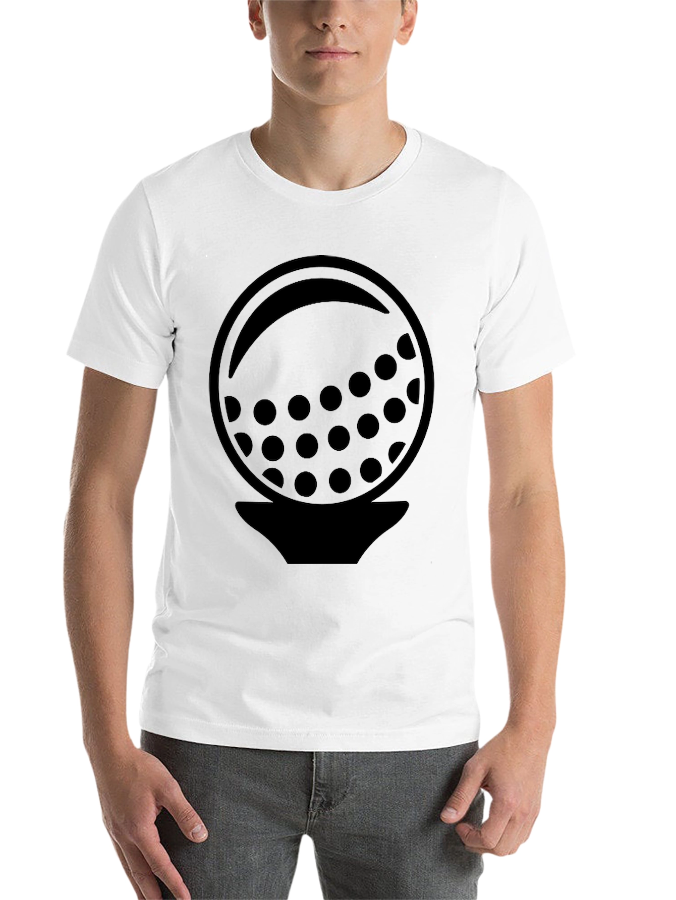 Black Golf Ball Graphic Tee - Stylish Golfer Shirt view 14