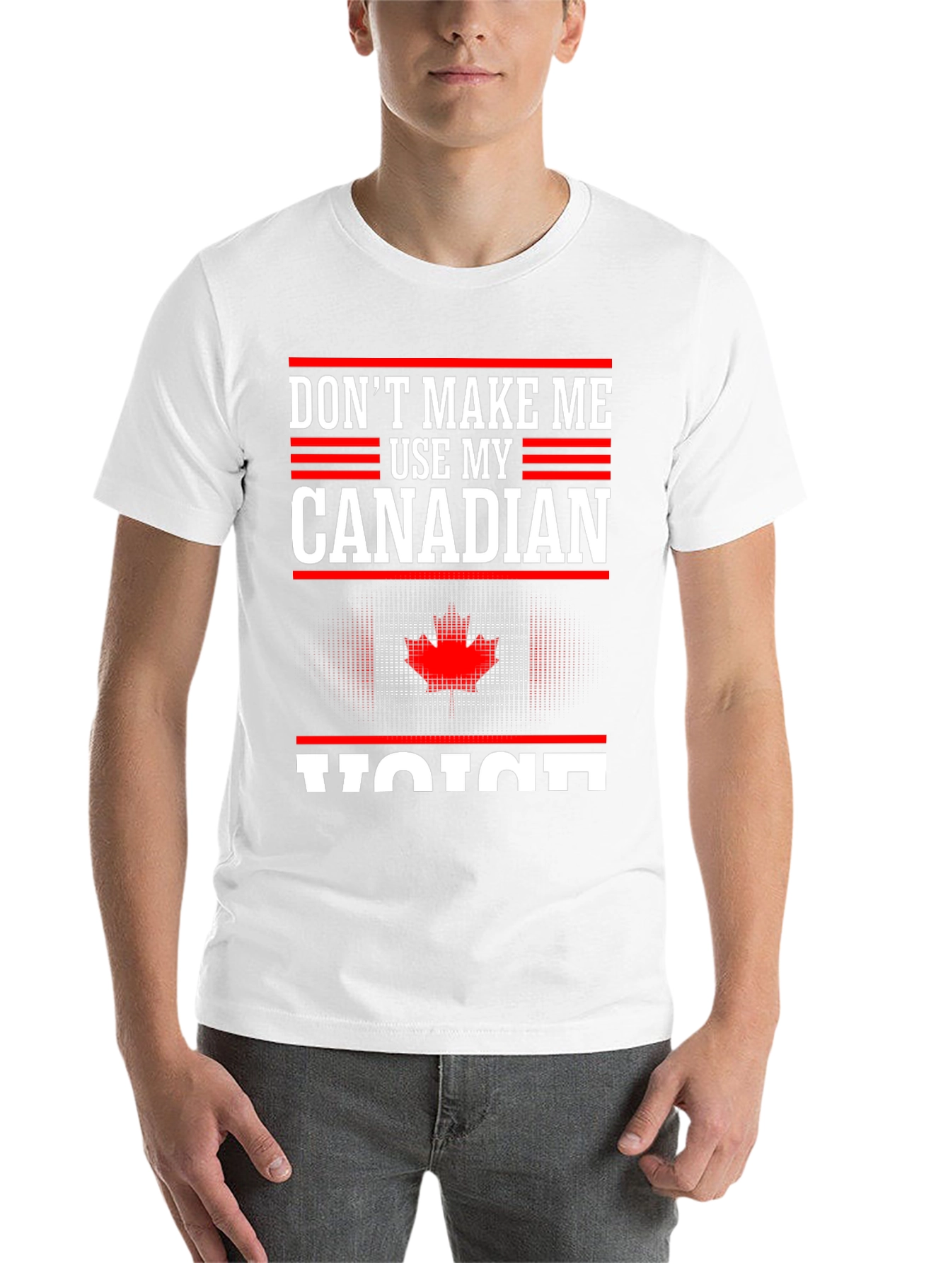 Canadian Voice T-Shirt - Novelty Canada Tee - 14