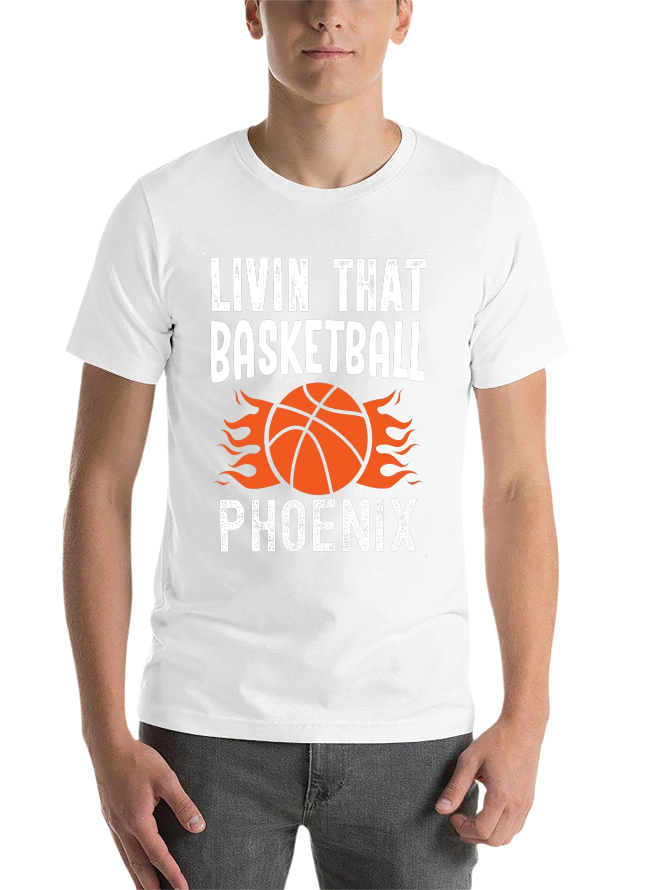 Black Livin' That Basketball Phoenix Graphic Tee view 14