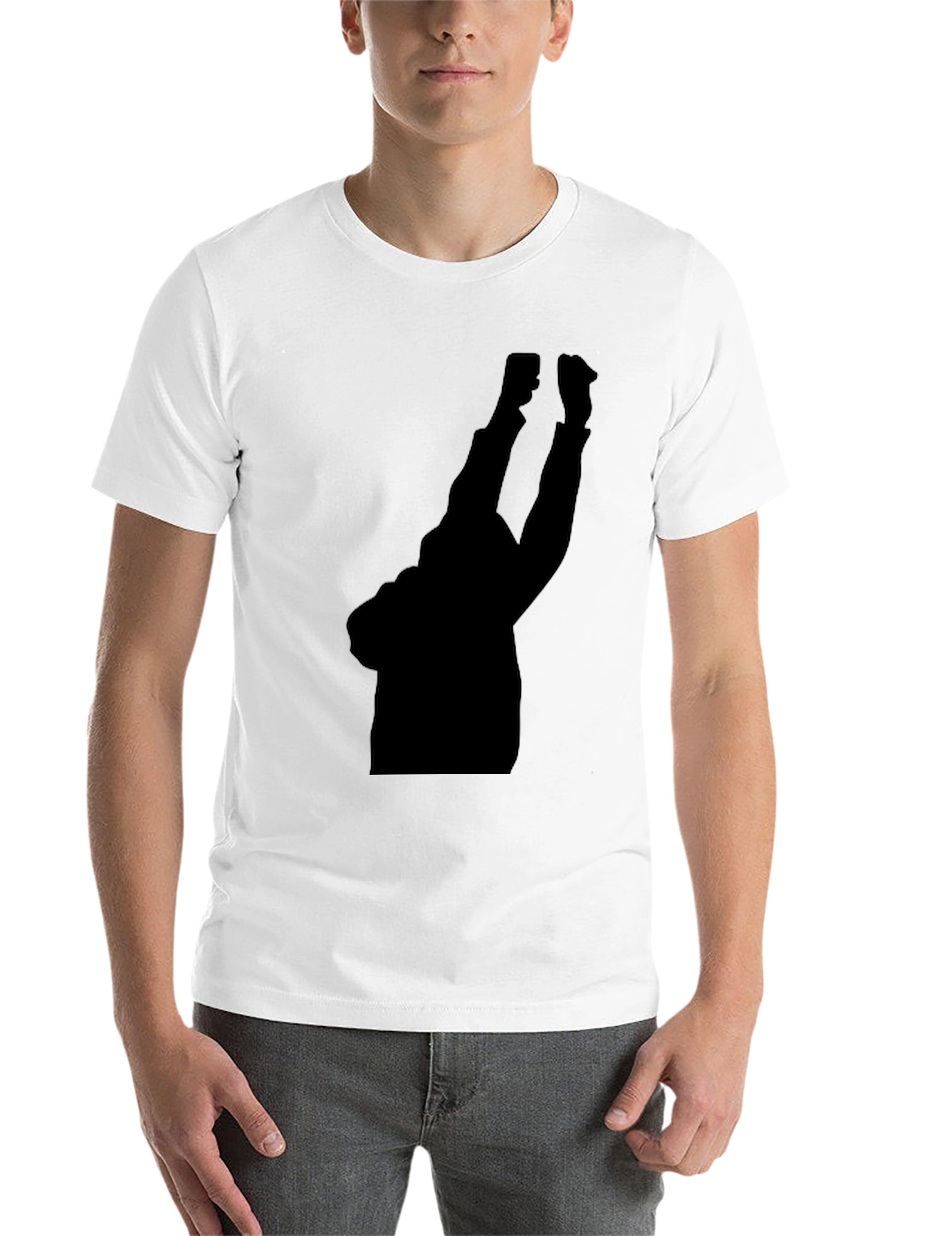 Black Silhouette Graphic Tee - Black Comfort Fit Shirt view 14