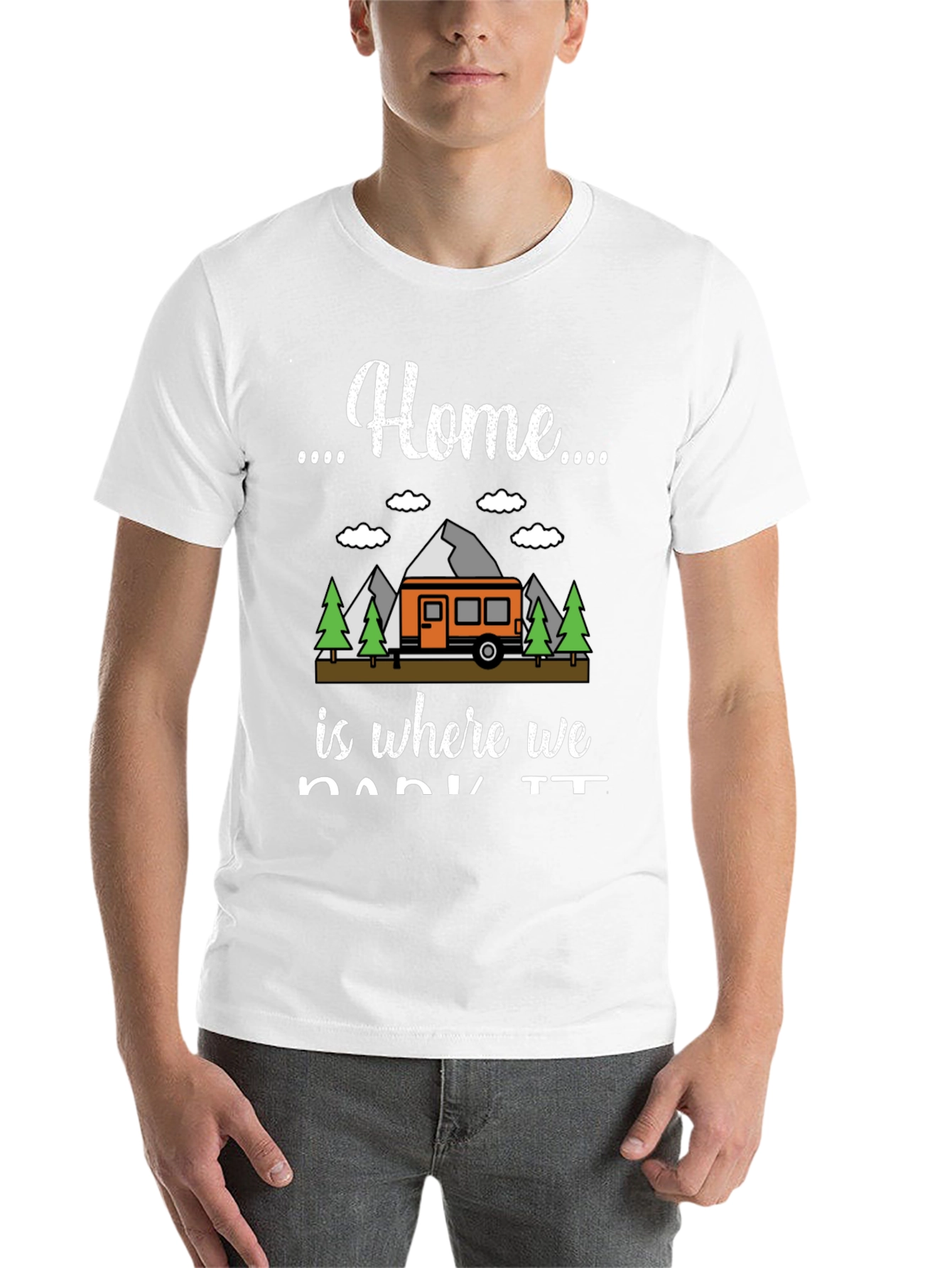 Black Home is Where We Park It T-Shirt view 14