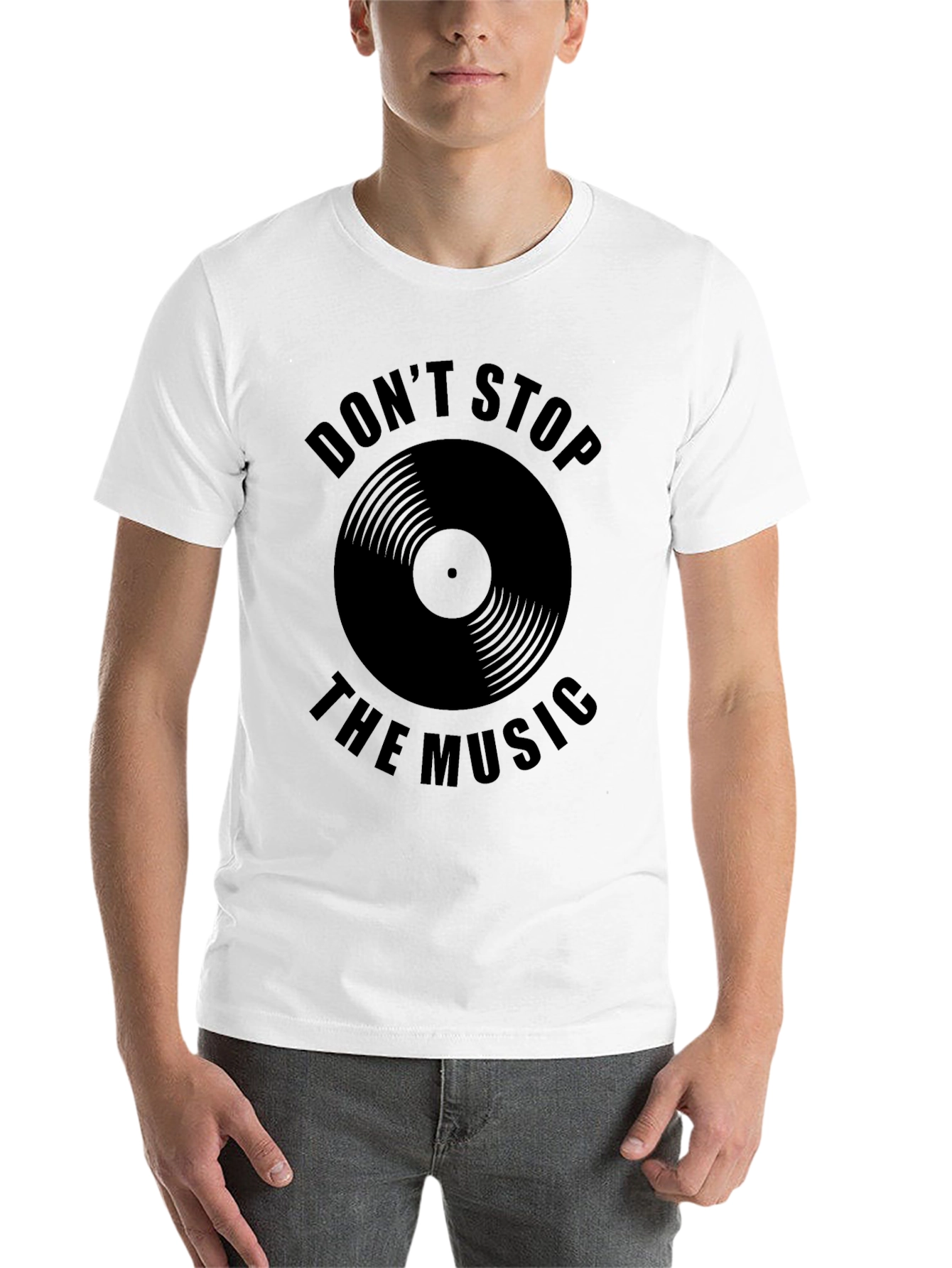 Black Don't Stop the Music Graphic Tee view 14