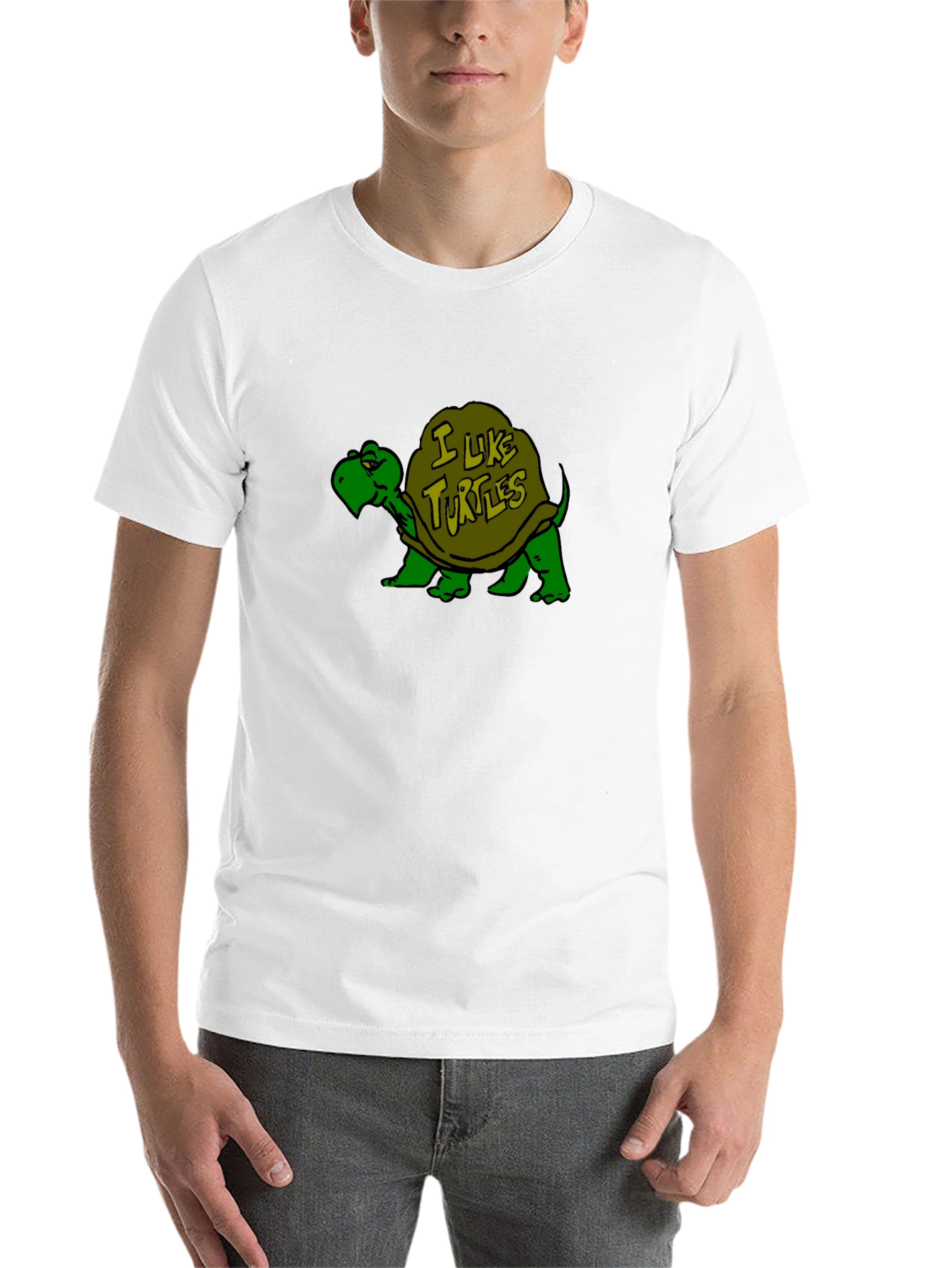 Black I Like Turtles Black T-Shirt view 14