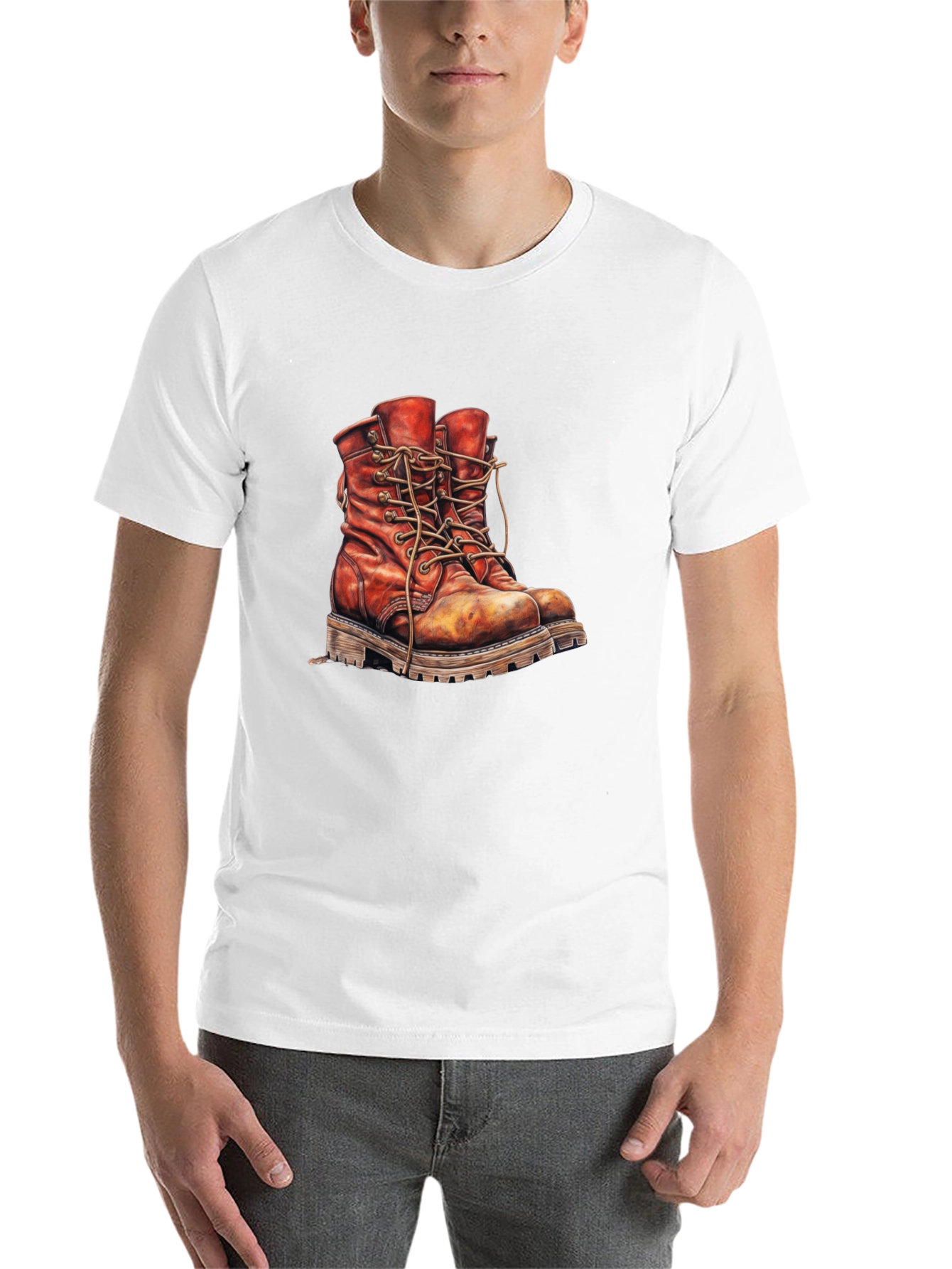 Vintage Work Boots Graphic T-Shirt - 14