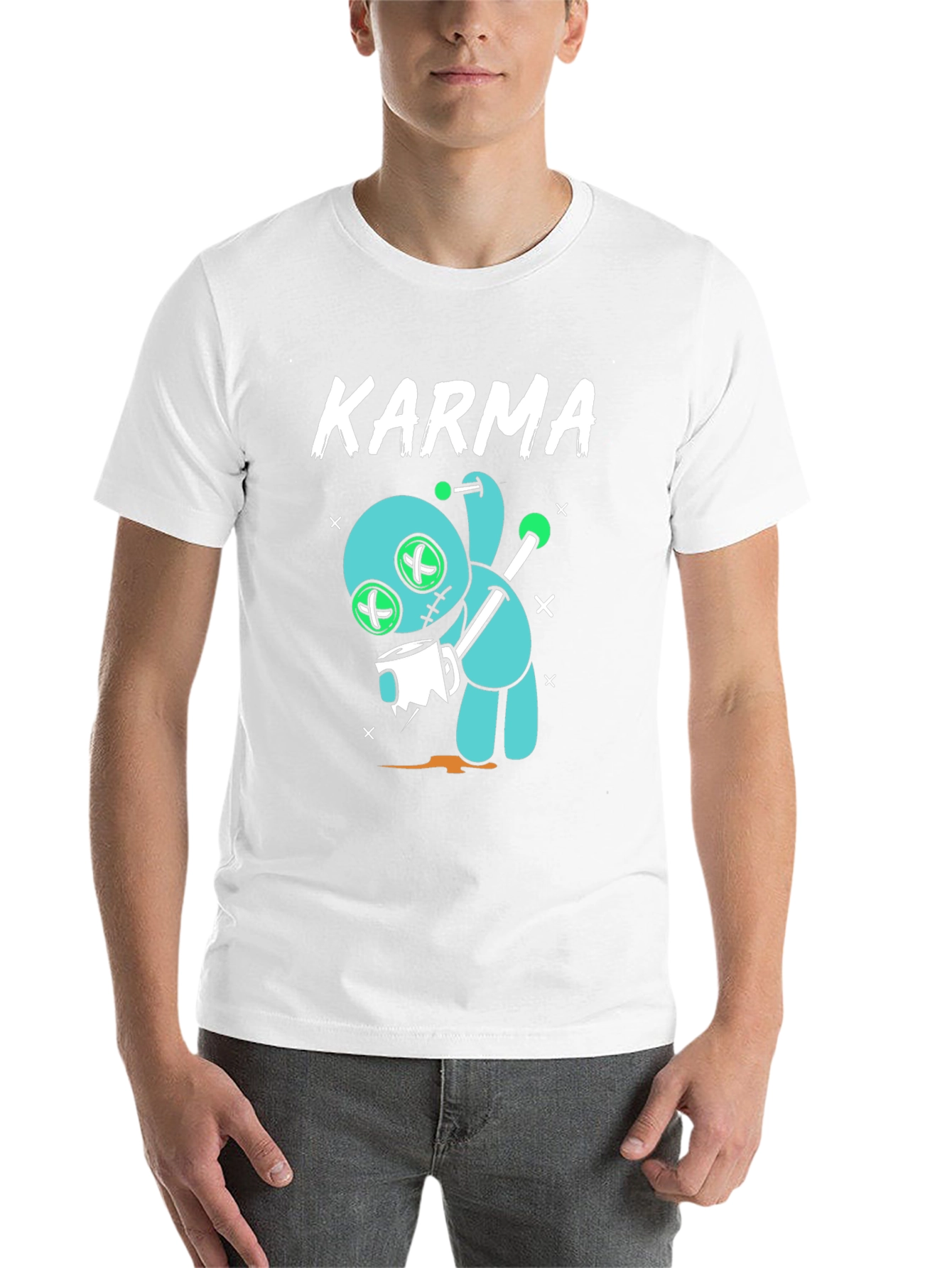 Black Karma Voodoo Doll Graphic T-Shirt view 14