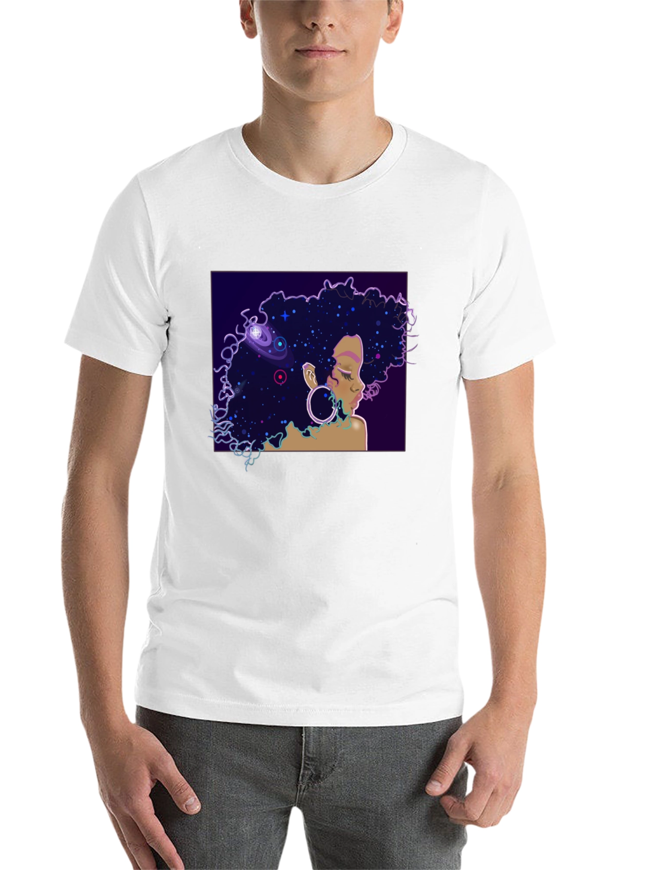 Black Cosmic Queen Black T-Shirt view 14