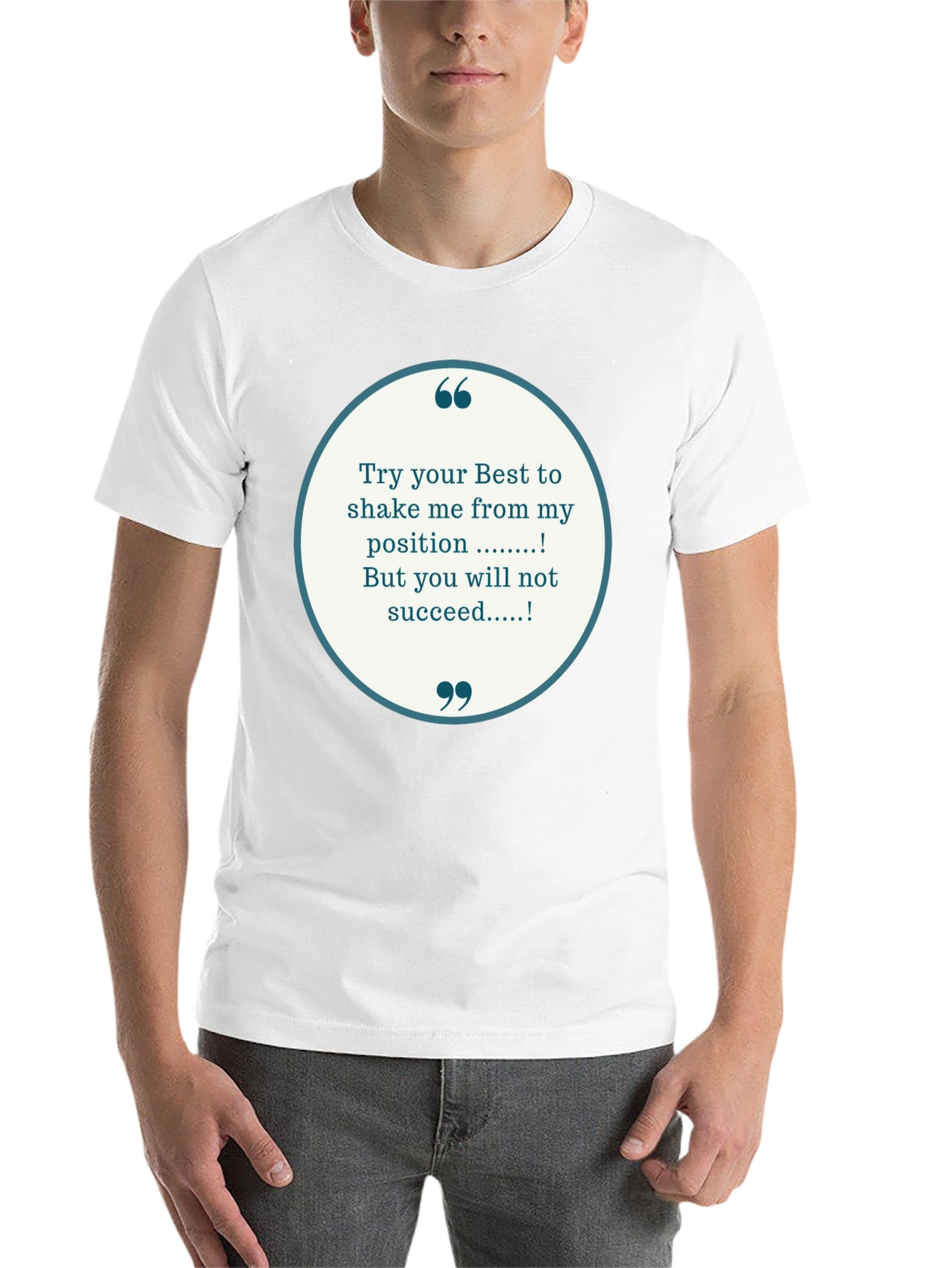 Black Motivational T-Shirt - Try Your Best view 14