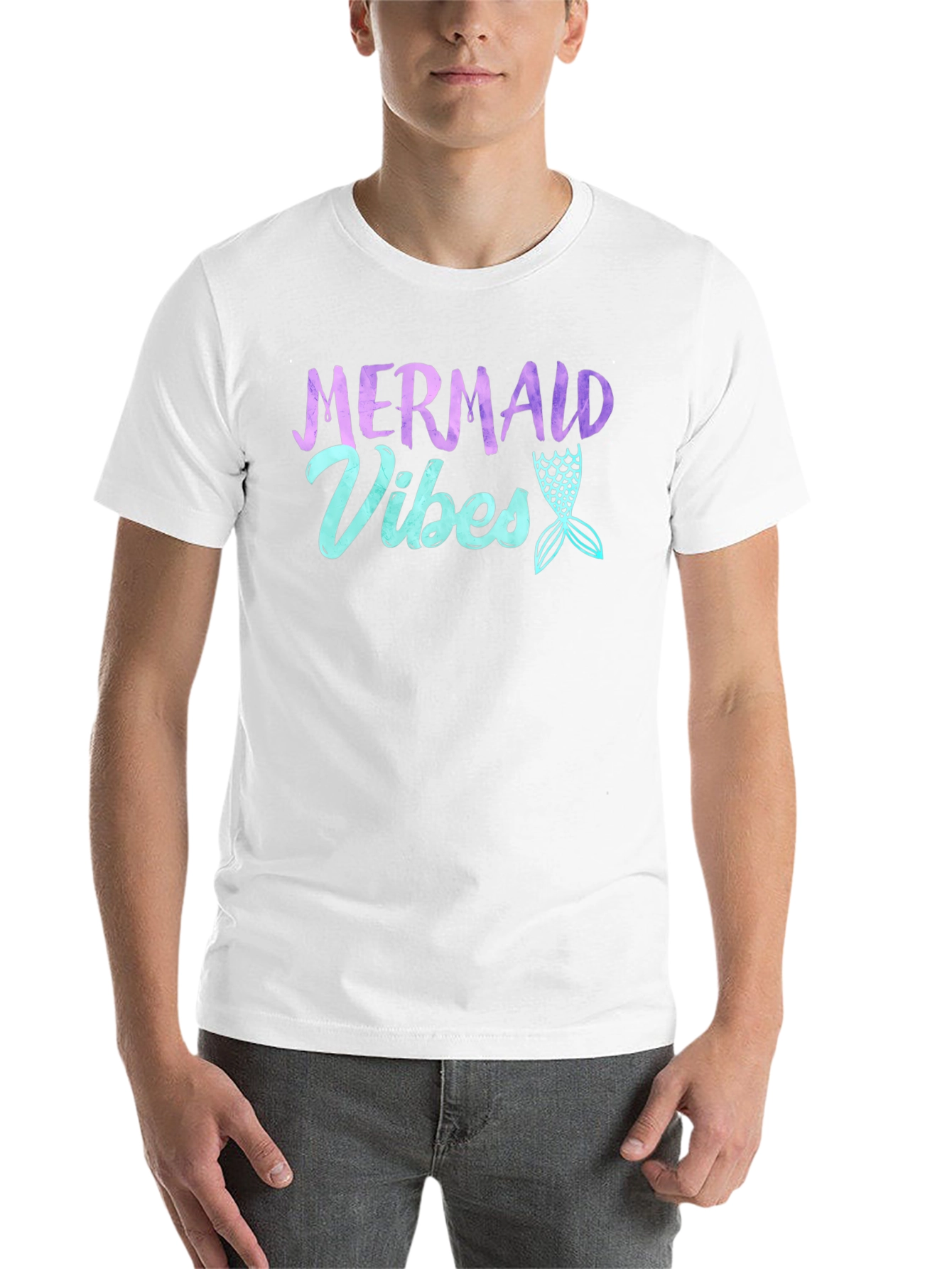 Black Mermaid Vibes T-Shirt - Black Graphic Tee view 14