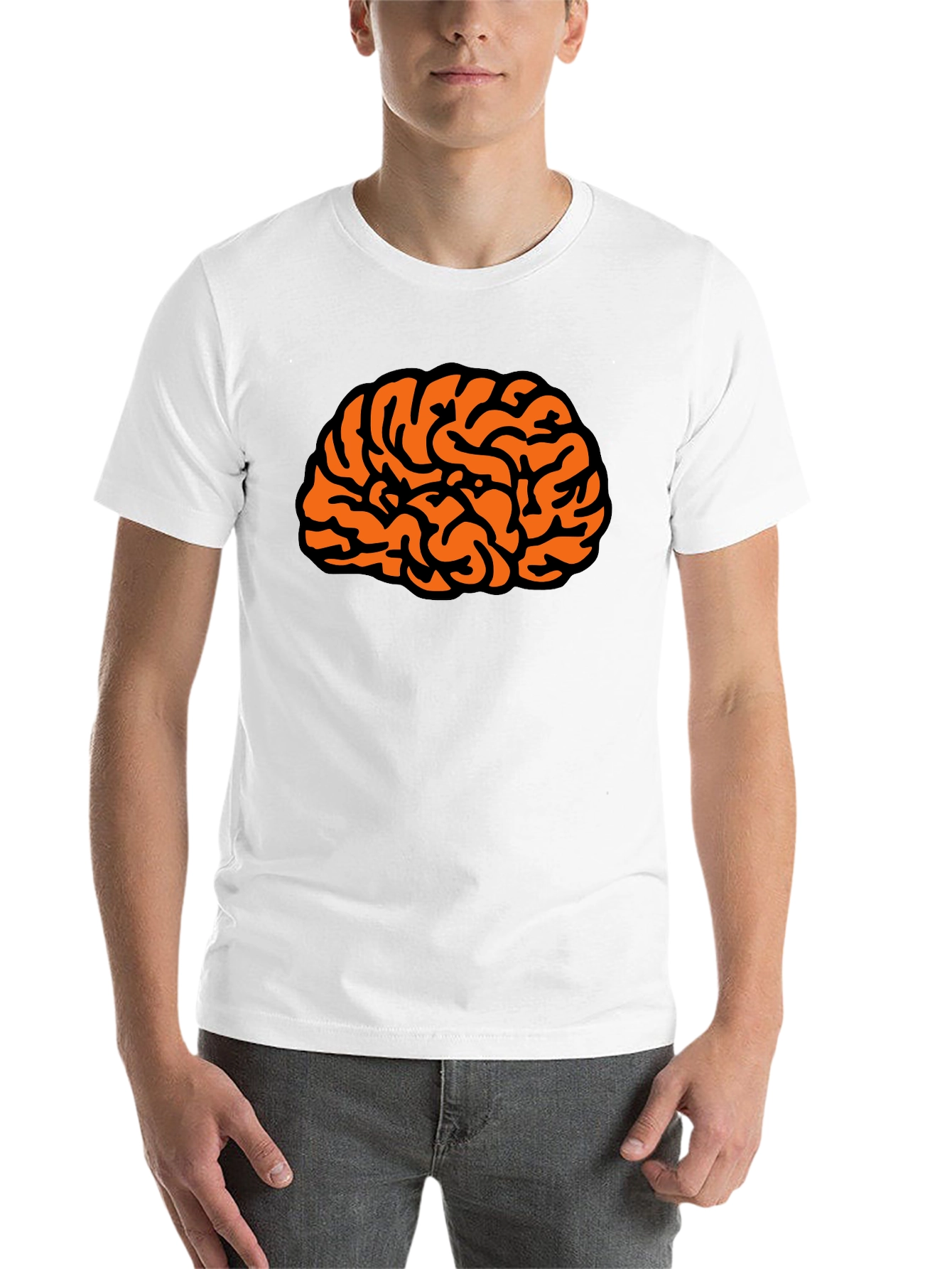 Black Brain Graphic Tee - Black Short Sleeve Shirt view 14