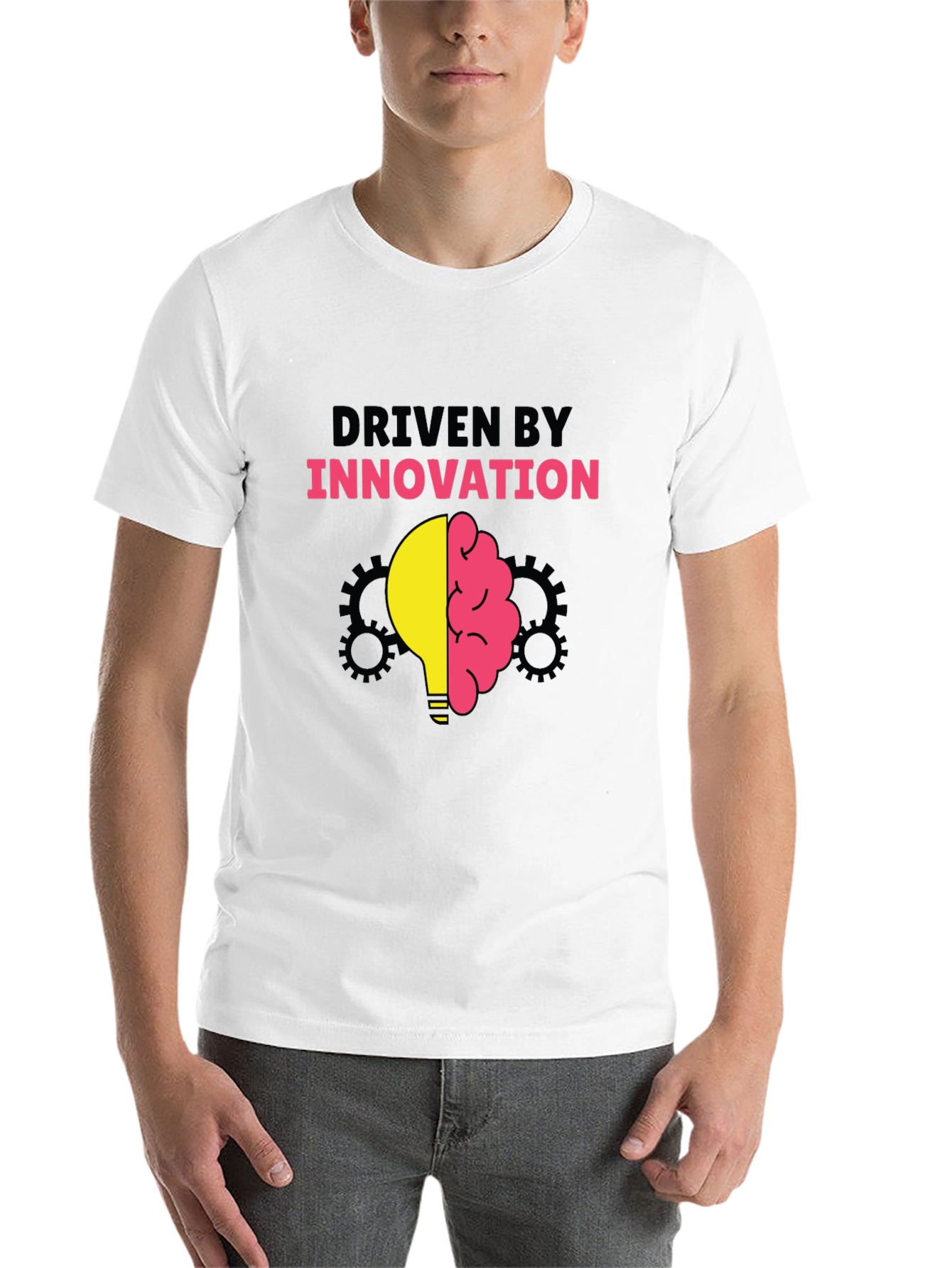Black Driven By Innovation Graphic T-Shirt view 14