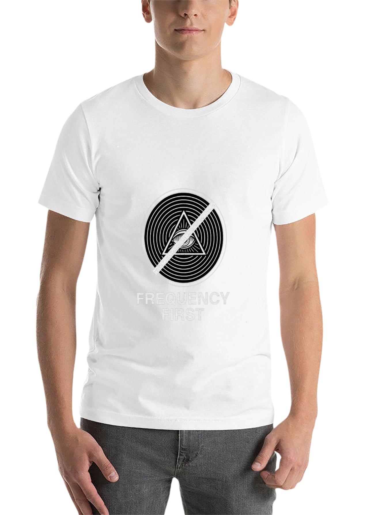 Black Frequency First Graphic Black T-Shirt view 14
