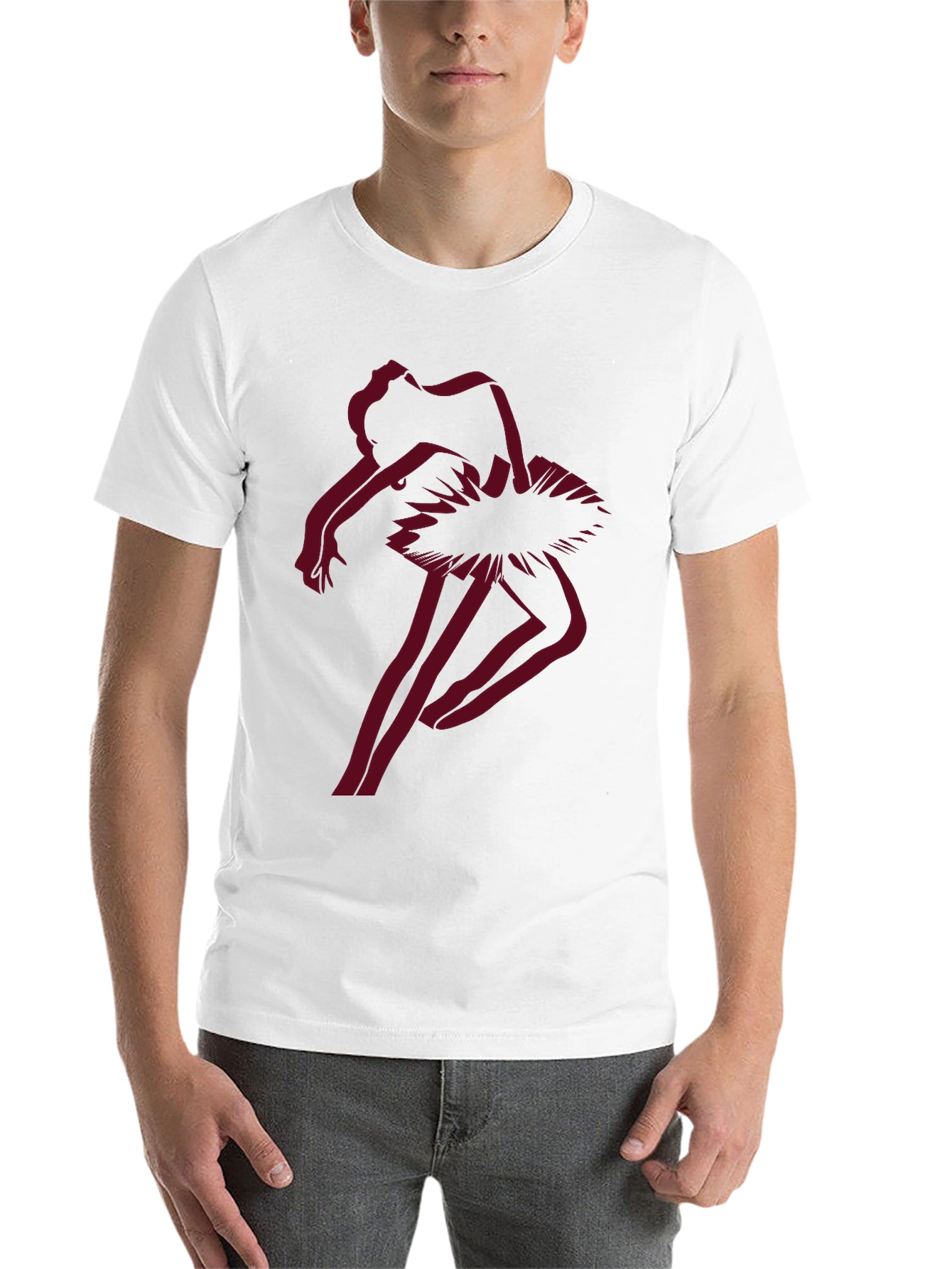 Black Ballerina Graphic Tee - Unique Dance T-Shirt view 14