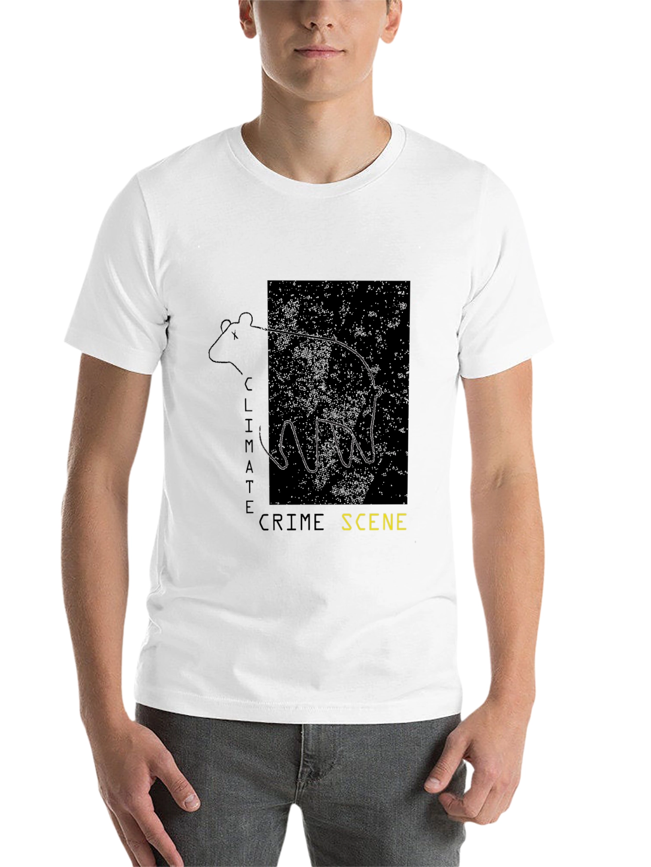 Black Climate Crime Scene T-Shirt view 14