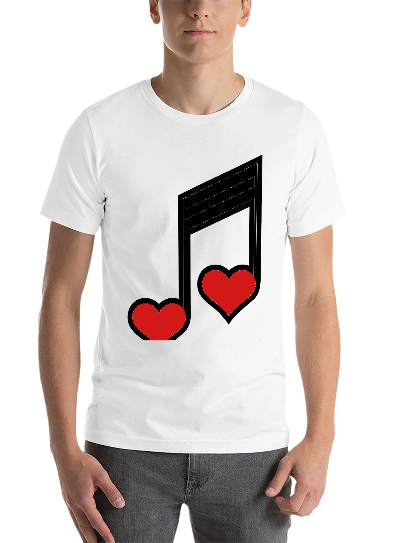 Black Love Notes Black Graphic Tee view 14