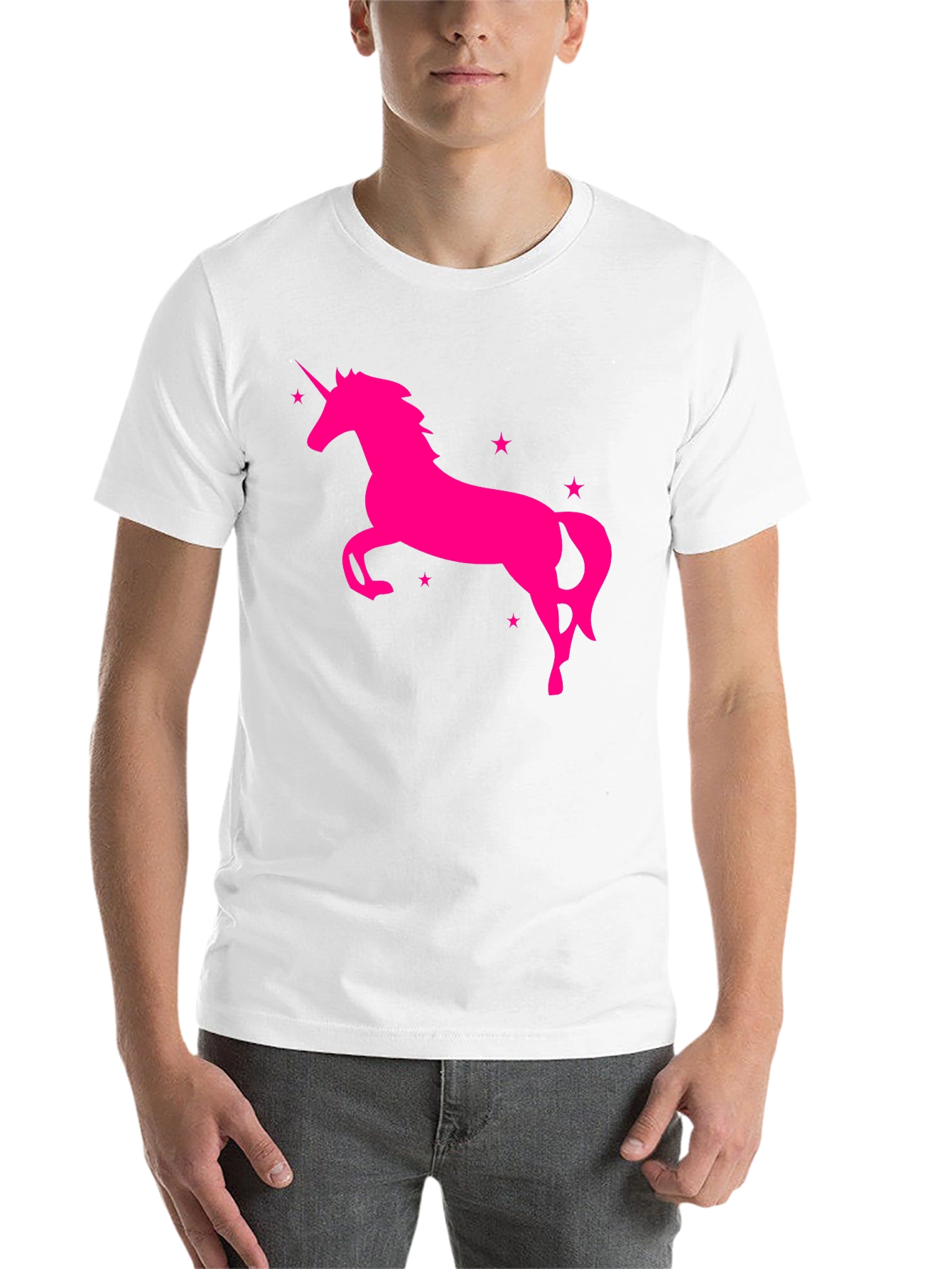 Black Unicorn Graphic Tee - Men's Black Shirt view 14